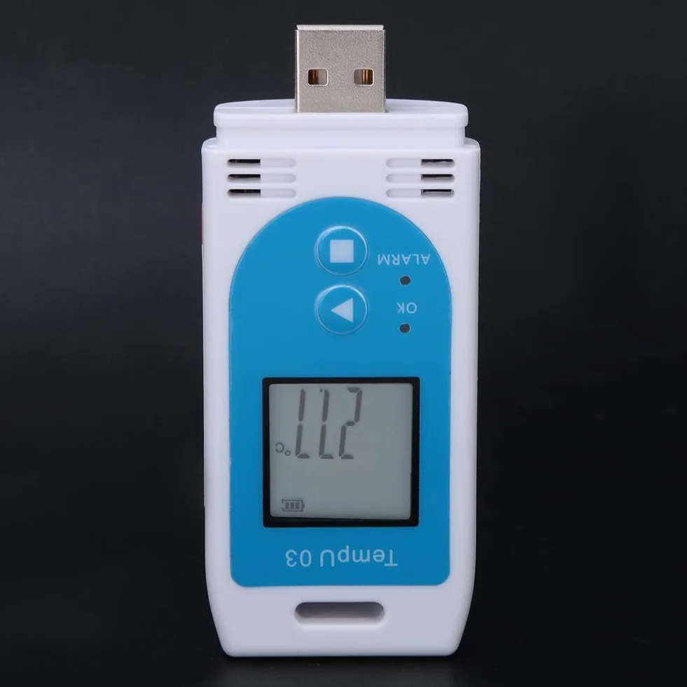 LCD USB Rejestrator Temperatury i Wilgotności Rejestrator PDF Rejestrator Akwizycja Danych dla Logistyki Magazynowej Transport