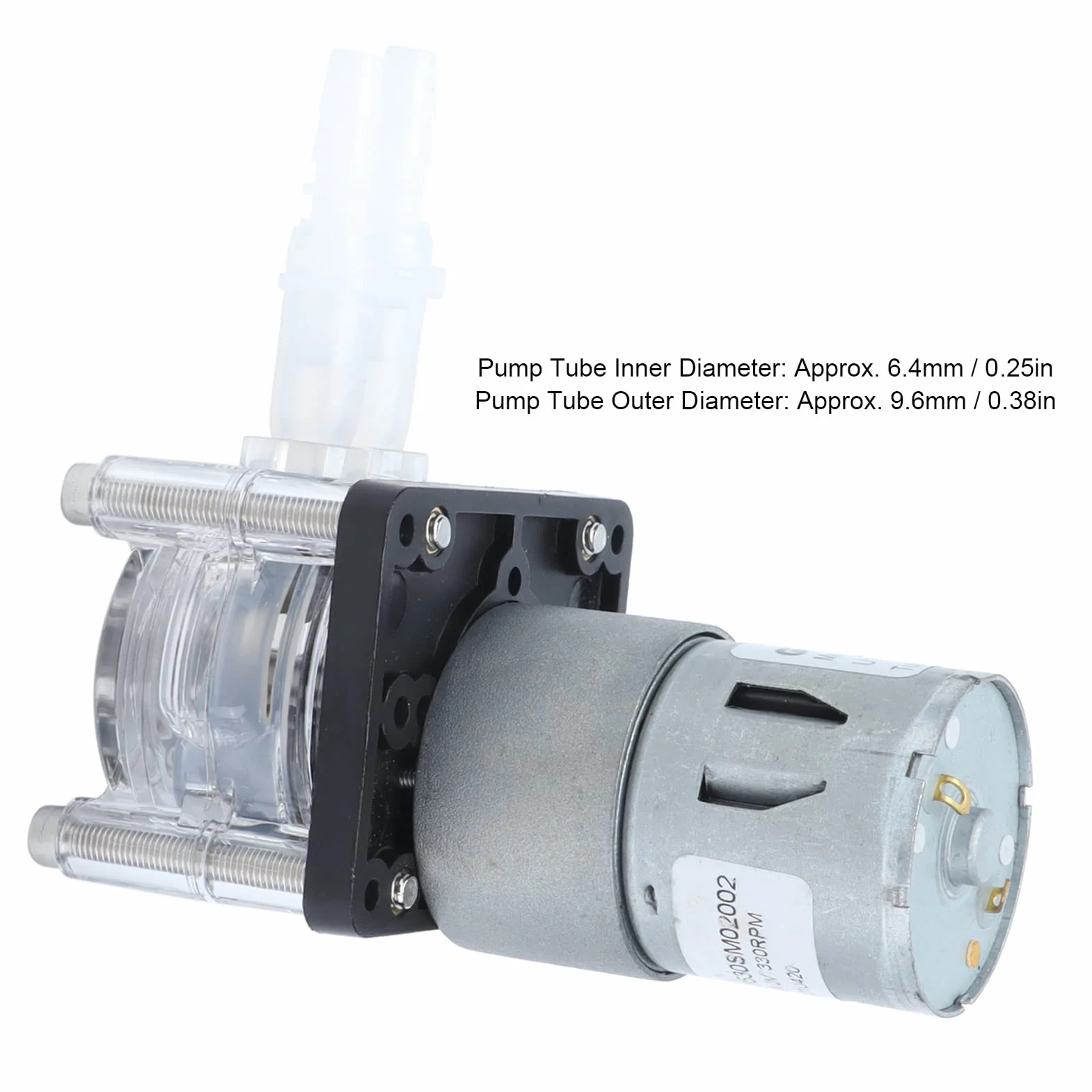 Pompa perystaltyczna 12V 24V DC 500ml/min DIY Pompa dozująca ciecz Mała z silnikiem przekładnią szczotkową do laboratorium analitycznego