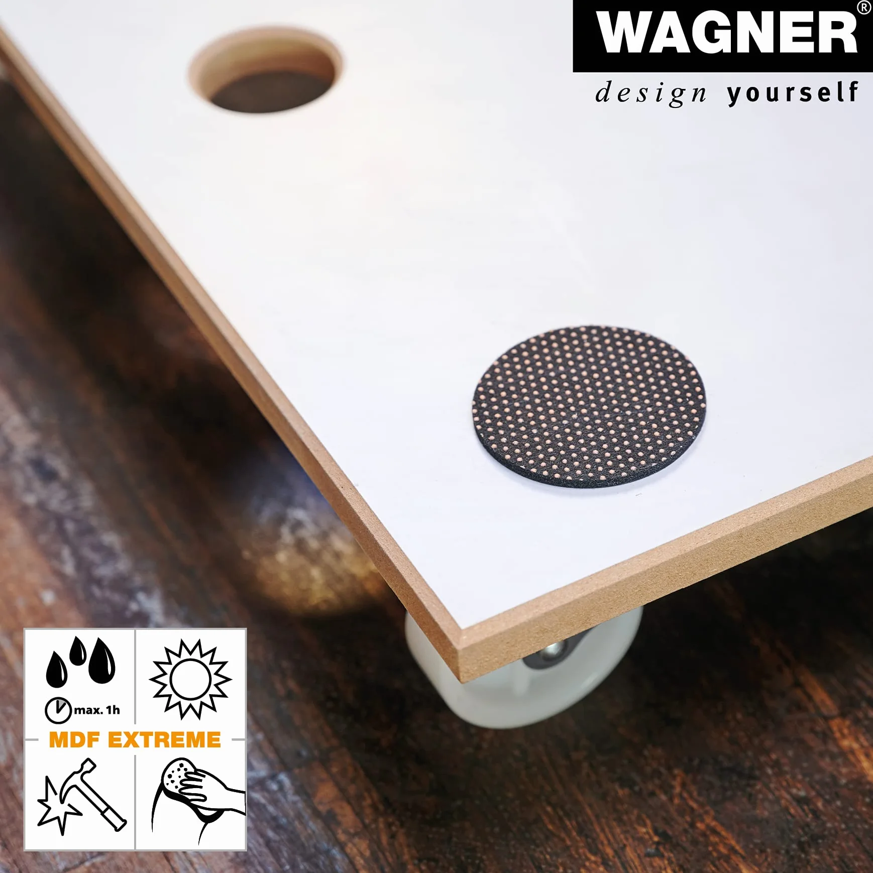WAGNER Pomoc transportowa MM 1359, 59 x 47,5 x 10 cm, nośność 200 kg, specjalna powłoka, podkładki antypoślizgowe, najlepsza mobilność, łatwa w pielęgnacji, wytrzymała i wytrzymała - 20135901