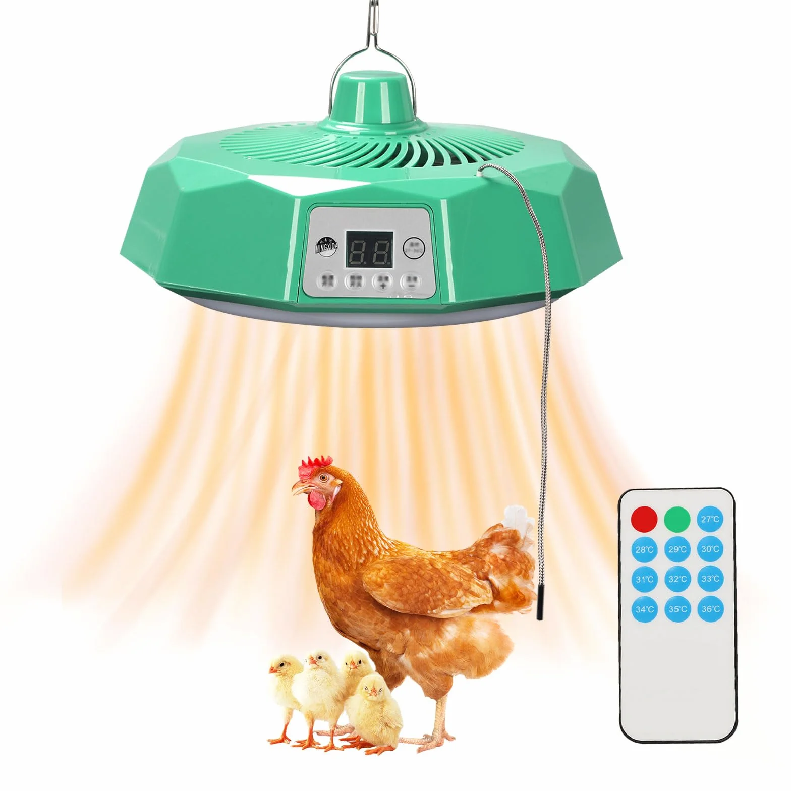 Lampa grzewcza kurnik 500 W płyta grzewcza dla piskląt z regulacją wysokości