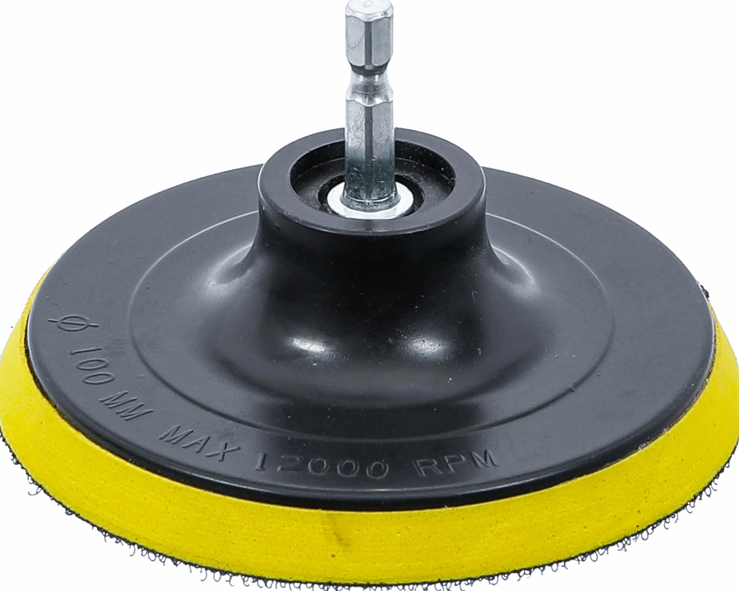 BGS 74370 Płytka z rzepem chwyt sześciokątny 6,3 mm 1/4" Ø 100 mm