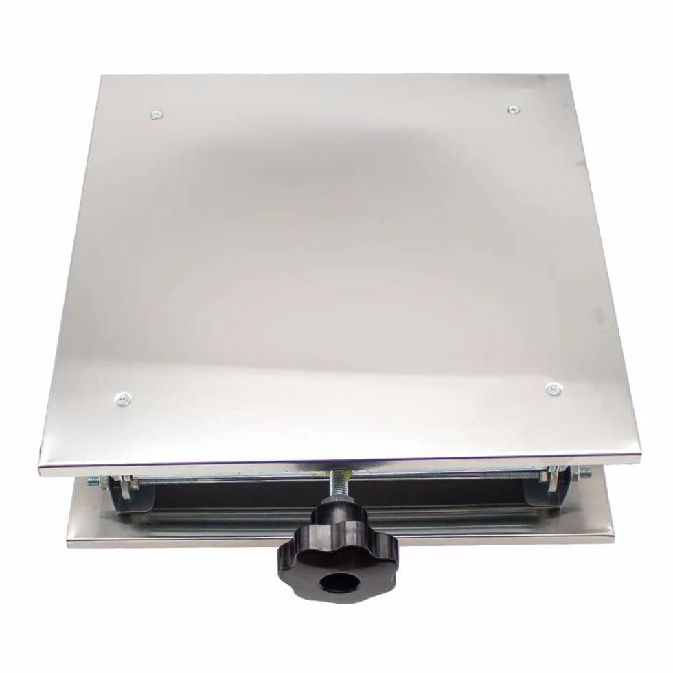 Toplionace 30x30cm Ręczny Stół Podnośny ze Stali Nierdzewnej 304, Laboratorium Stołu Przesuwnego Osi z 9-46 Cm śrubowa Platforma Podnosząca, Maksymalne Obciążenie 25 Kg