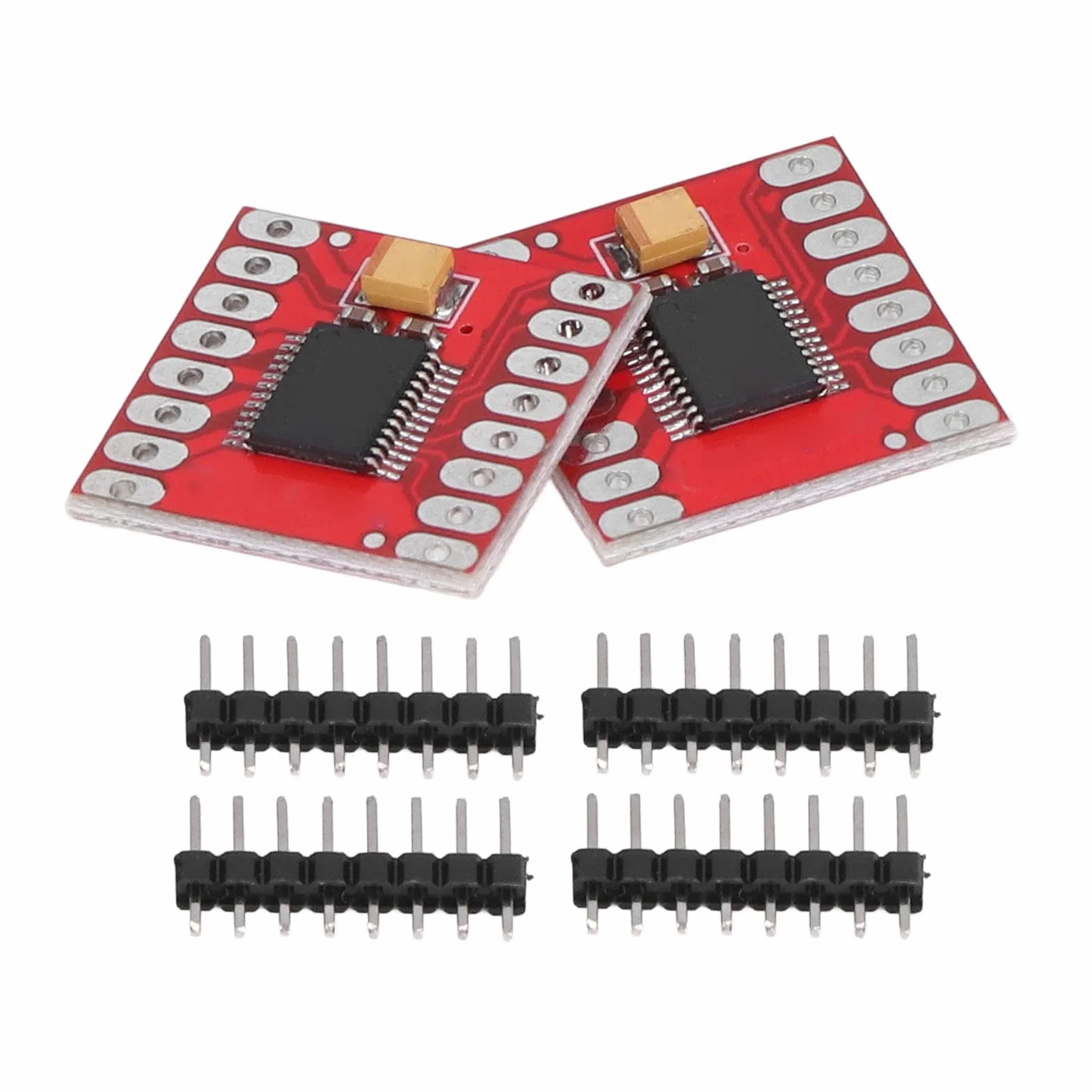 2 zestawy Moduł napędu silnika - Dual Driver Controller Board H Bridge do silnika stałego i krokowego z zabezpieczeniem nadprądowym, TB6612FNG H Bridge 21 x 21 mm / 0,83 x 0,83 cala