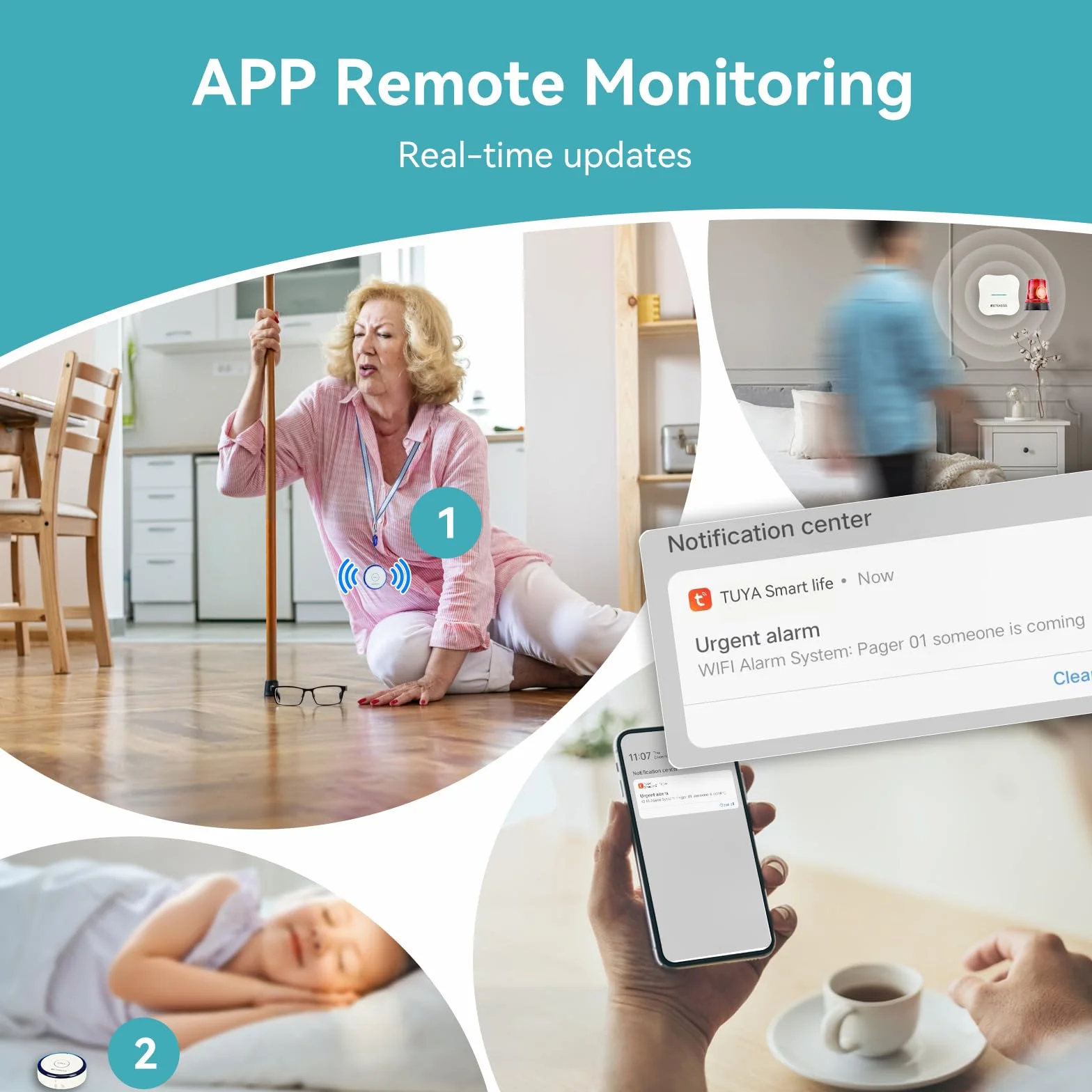 Retekess TH011-TH013 Wifi Inteligentny Bezprzewodowy System Pagera dla Opiekunów