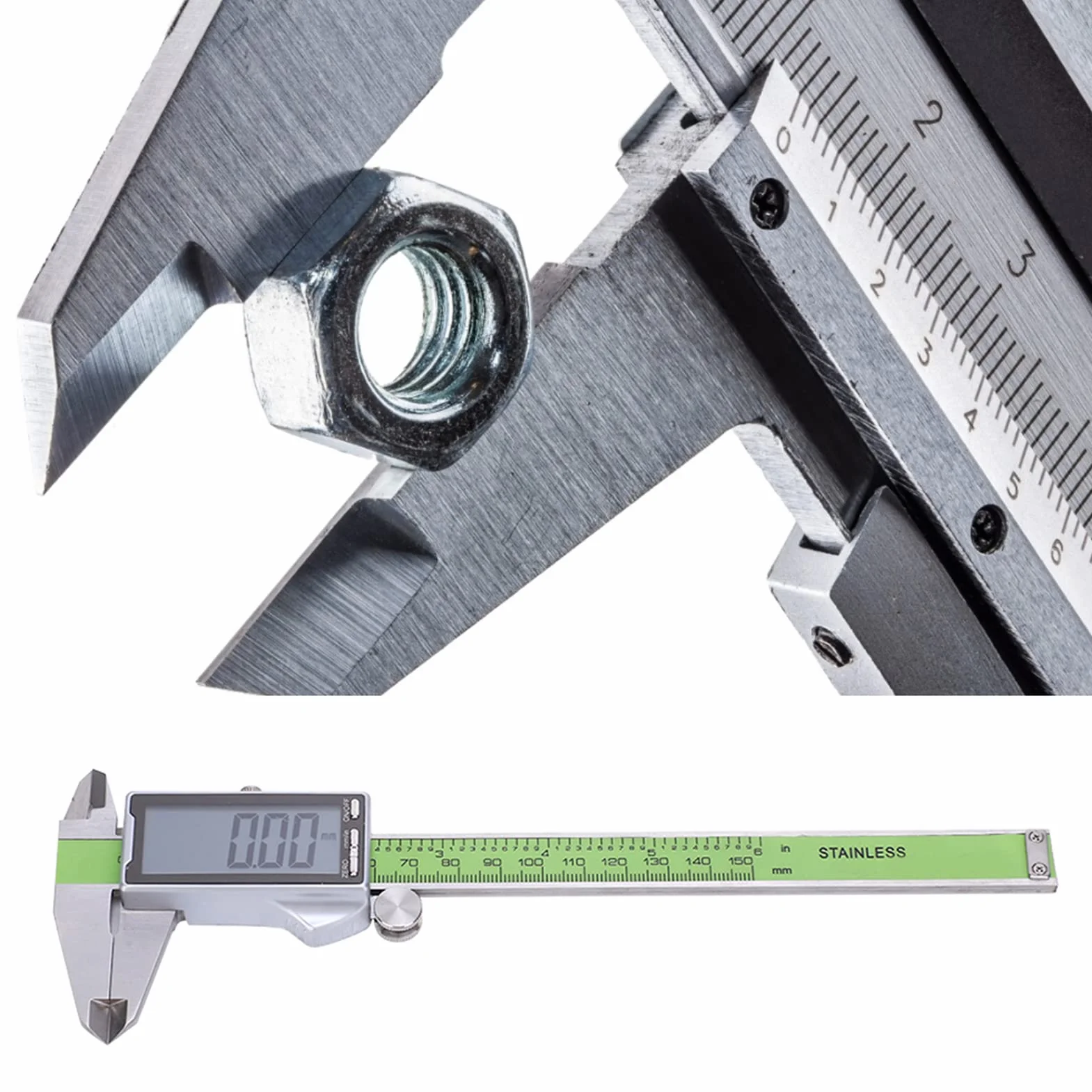 Suwmiarka Cyfrowa Stal Nierdzewna 0.01 mm 150 mm Profesjonalna