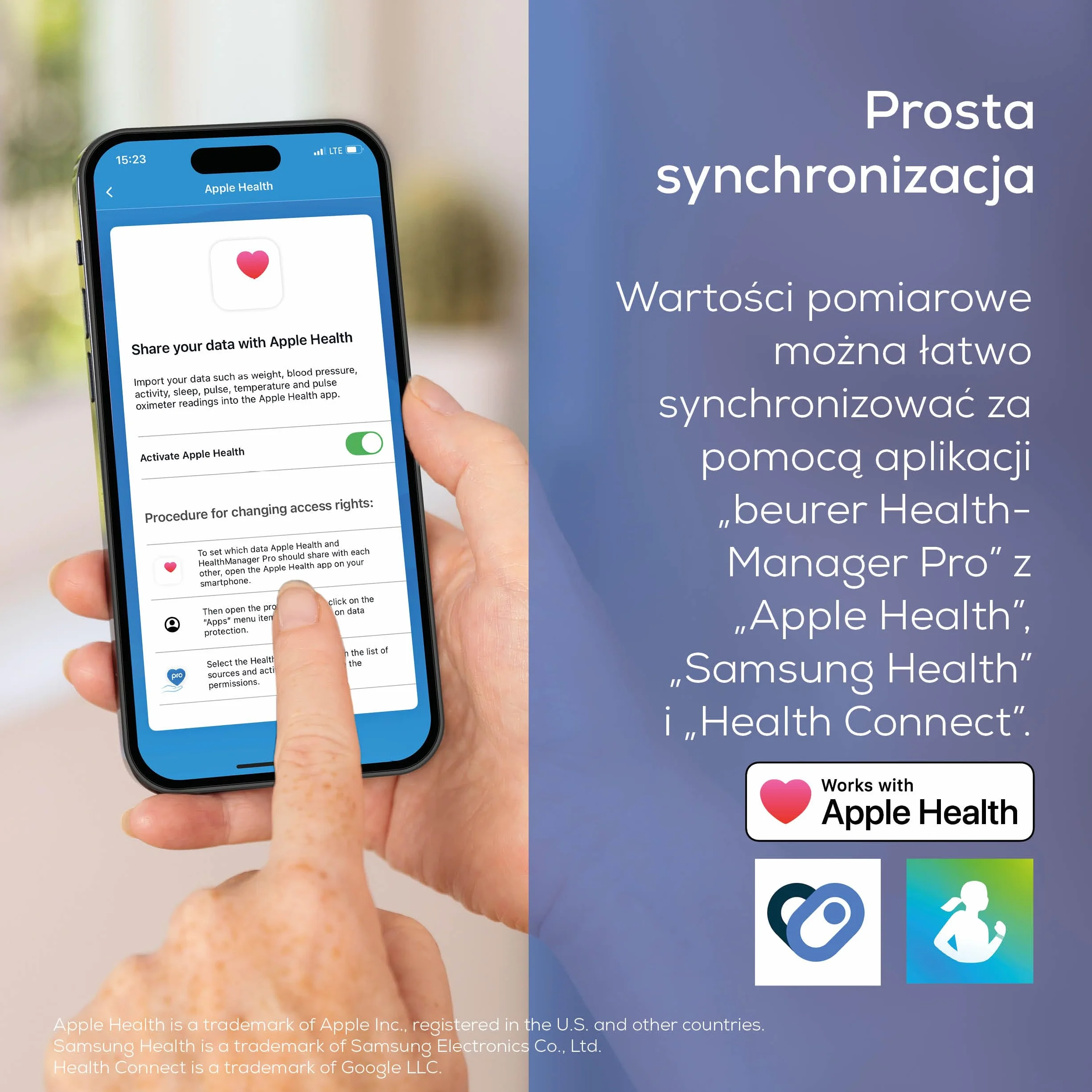 Beurer BM 27 ciśnieniomierz naramienny mankiet 22-42 cm wykrywanie arytmii Apple Health