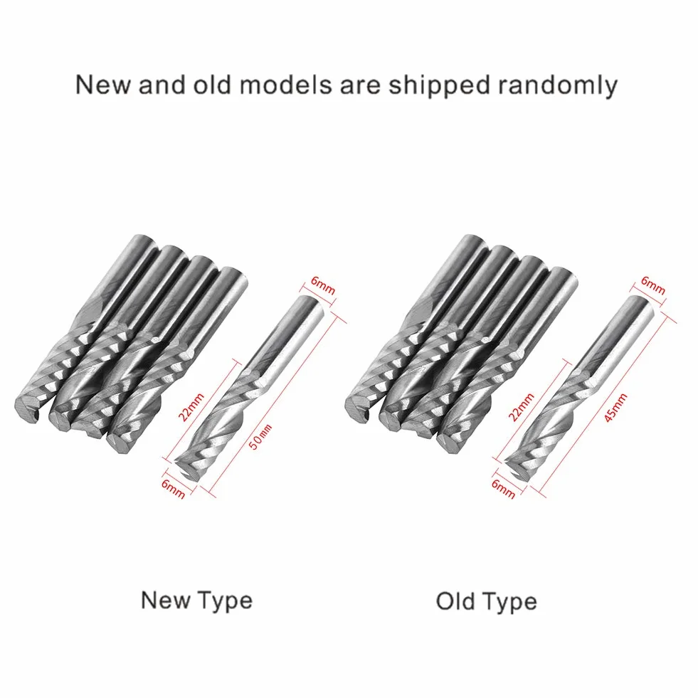 Freesbity 5 sztuk 6 mm trzpień pojedynczy frez frezarski narzędzie do wiercenia węglik wolframu frezy CNC frezy do drewna, stali aluminiowej, PCB PCB PCV, włókno węglowe