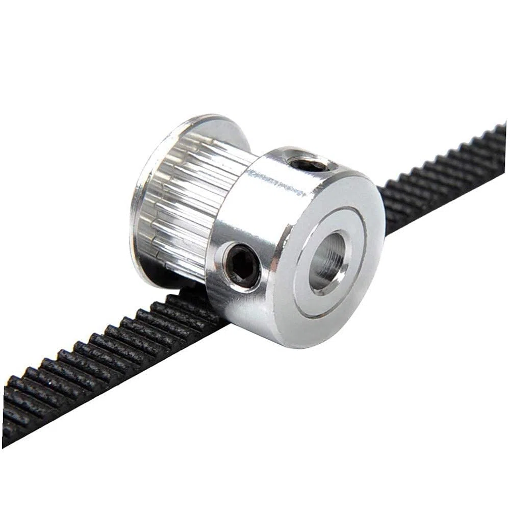 Pasek rozrządu 5 m GT2 szerokość 10 mm + 6 sztuk 20 zębów 5 mm otwór koło paska rozrządu + 4 sztuki otworów na 20 zębów, rolka napinająca 5 mm + 4 sprężyny napinające skrętne, do drukarki 3D