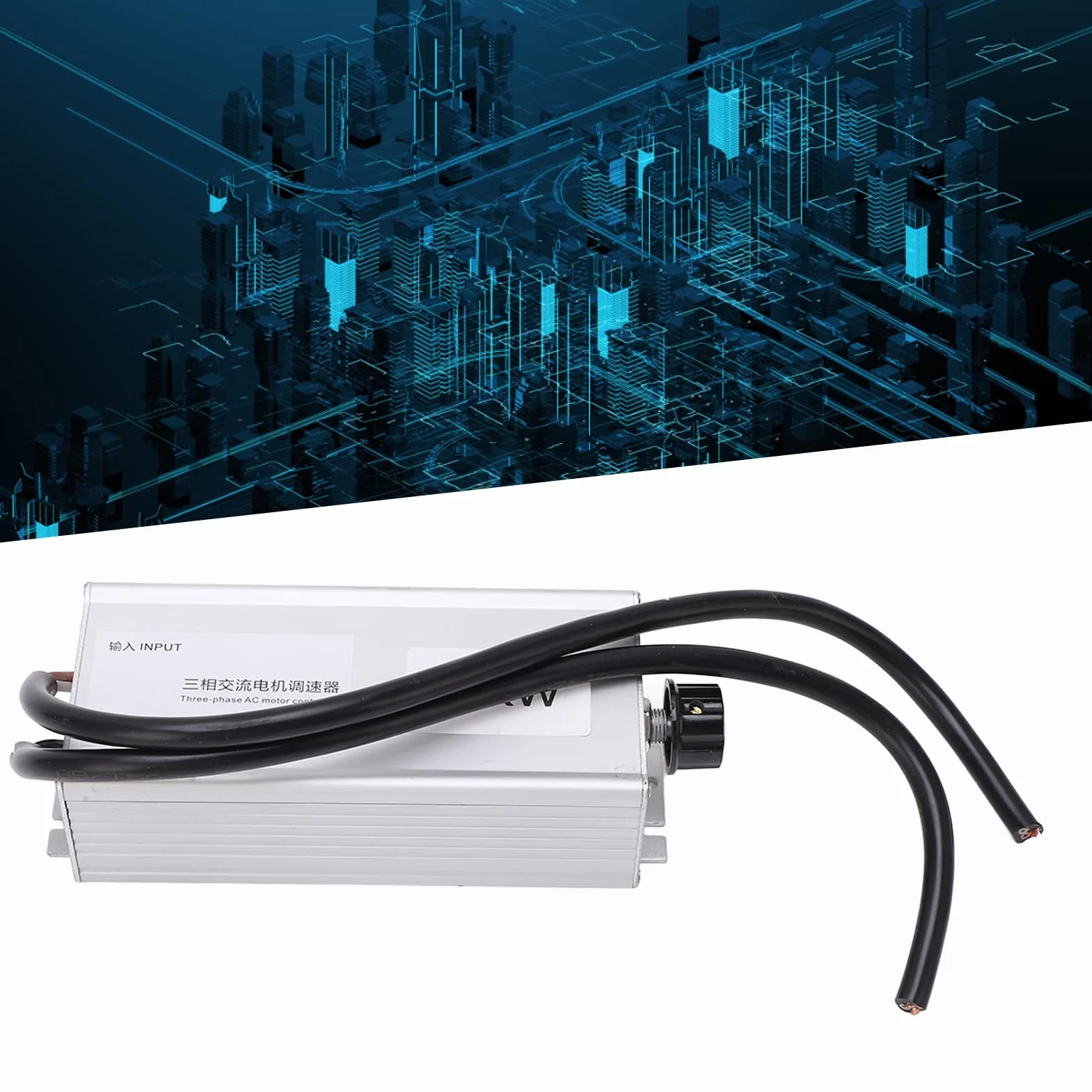 Regulator prędkości 2.2KW 380V 3-fazowy regulator silnika prądu przemiennego o dużej mocy Elektroniczny regulator prędkości do rozdzielacza klimatyzacji