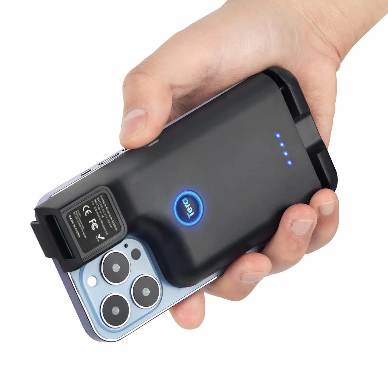 Tera bezprzewodowy skaner kodów kreskowych Bluetooth 1D 2D QR model 0013
