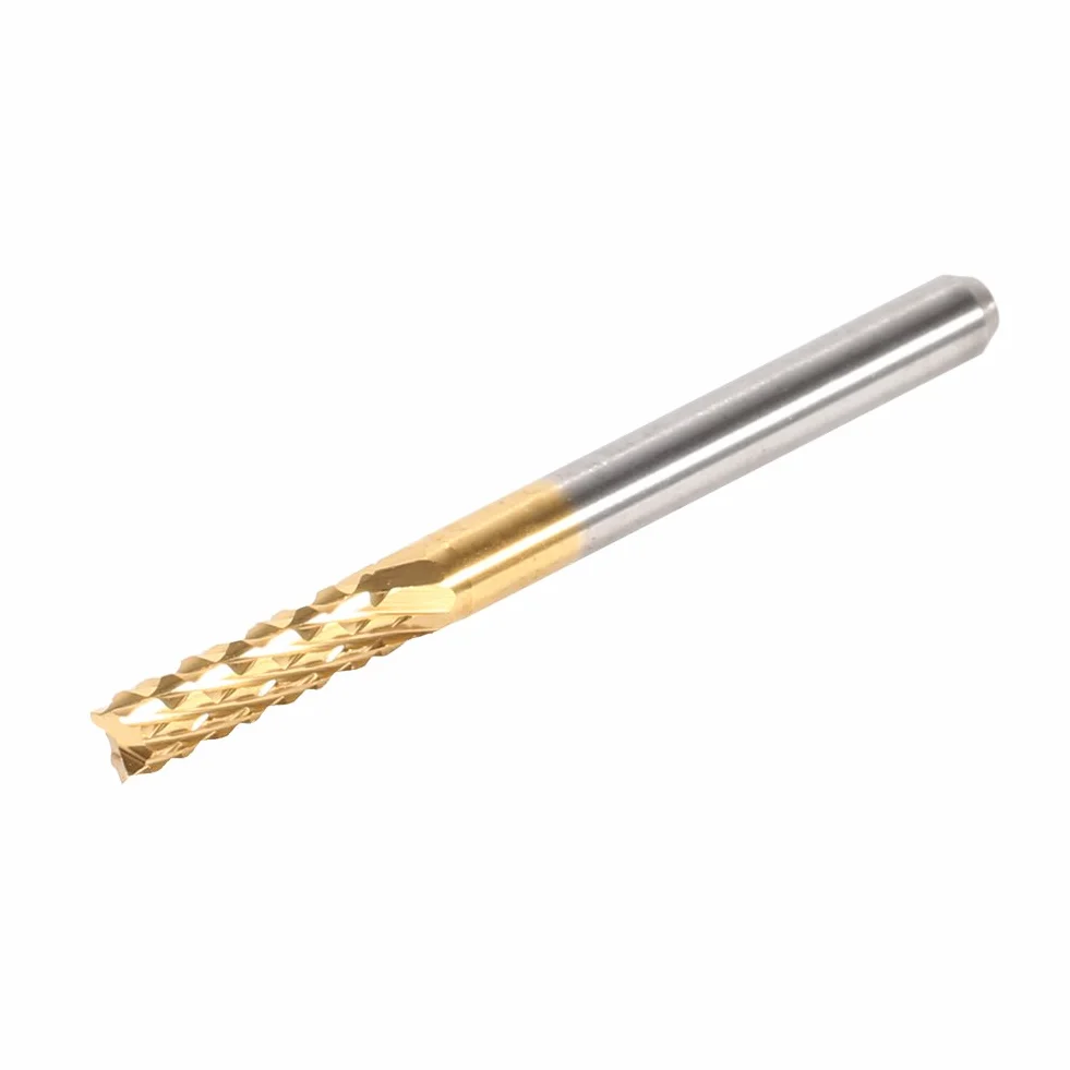 10 szt. frezów trzpieniowych powlekanych tytanem, zestaw frezów z węglika spiekanego CNC, grawerowanie, bity, rzeźbienie, narzędzia, 1,0-3,0 mm
