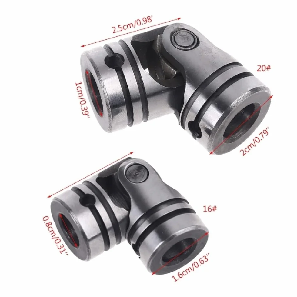 Sprzęgło wał uniwersalny 16 mm 8x16x36mm stalowy obrotowy przegub kierowniczy