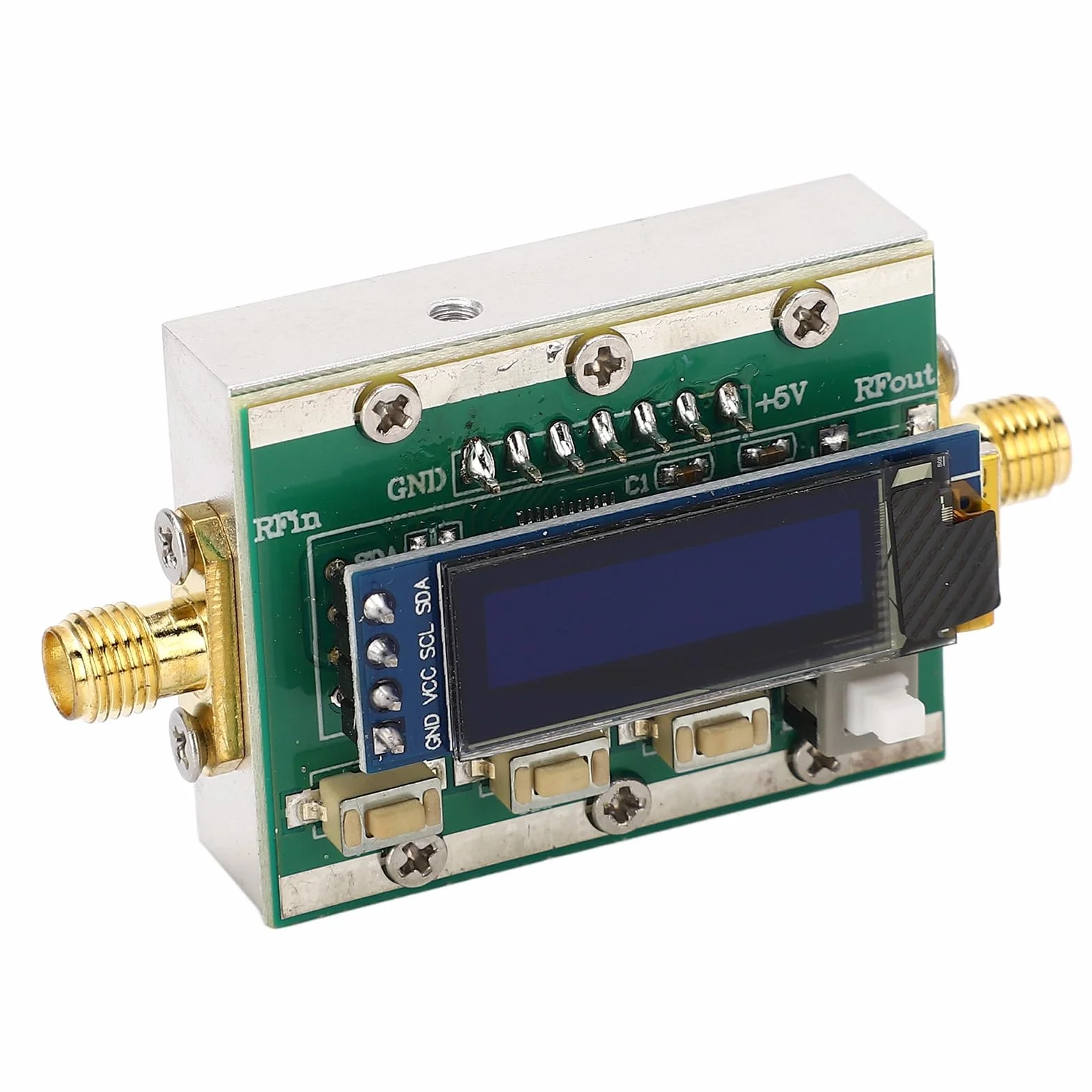 Cyfrowy moduł Tłumika RF 1-3800 MHz Programowalny Tłumik RF Obudowa CNC Sterowanie PC 5 V