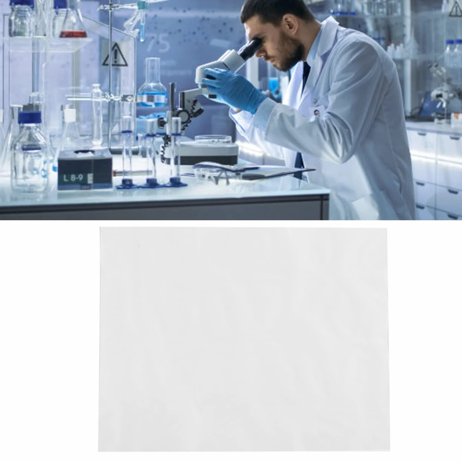 Osłona Przeciwpyłowa Mikroskopu Osłona Przeciwpyłowa Mikroskopu 800x650mm PVC Pyłoszczelny Akcesorium Ochronne do Konserwacji