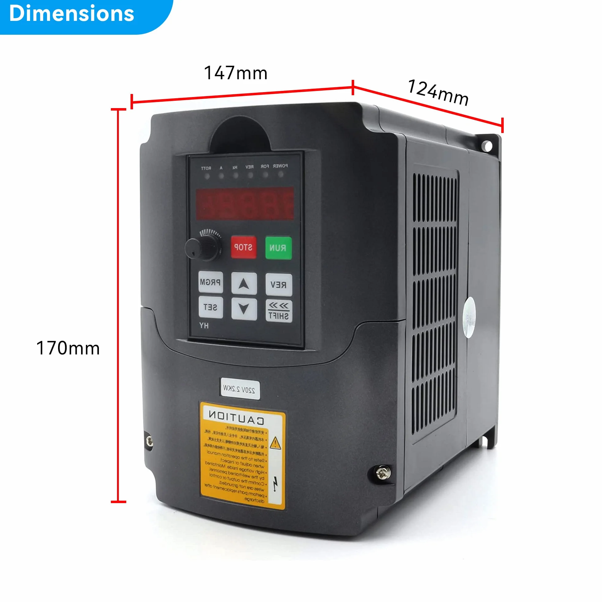 RATTMMOTOR 2,2 KW 220 V VFD falownik 3-fazowy przetwornik częstotliwości 2200 W CNC z kablem 2 m