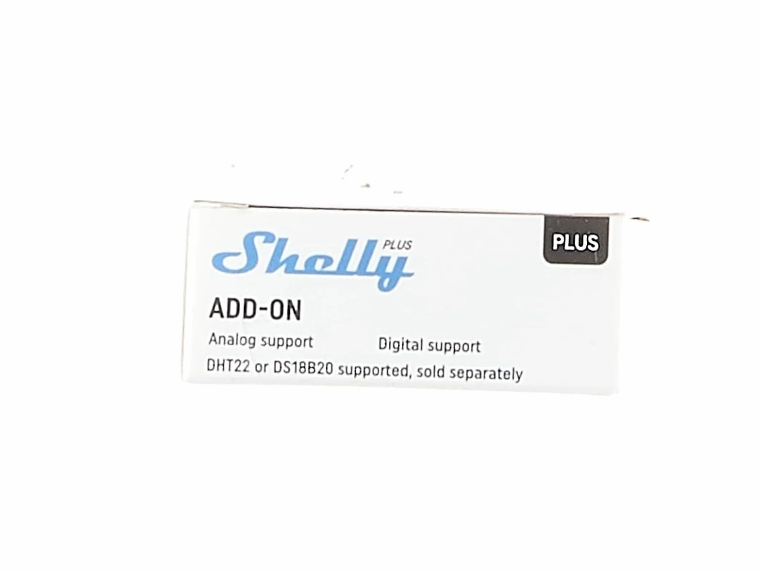 Shelly Plus Add-On zestaw 2 sztuk, interfejs Smart Home Plus, przekaźnik, cyfrowe sterowanie przez Wi-Fi i aplikację, automatyka domowa WiFi, 3,3 V, zastosowanie do czujników DS18B20 i DHT22