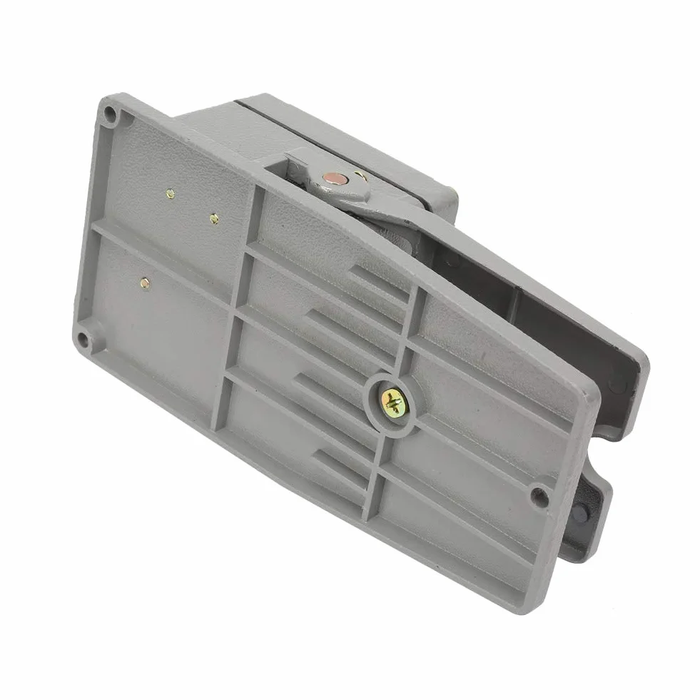Przełącznik Nożny, Aluminiowy Przełącznik Nożny 15a/250v Chwilowy Pedał Przełącznika Nożnego ze Srebrnymi Stykami Konstrukcja Antypoślizgowa, żywotność Mechaniczna 1 Milion Razy Żywotność Elektryczna