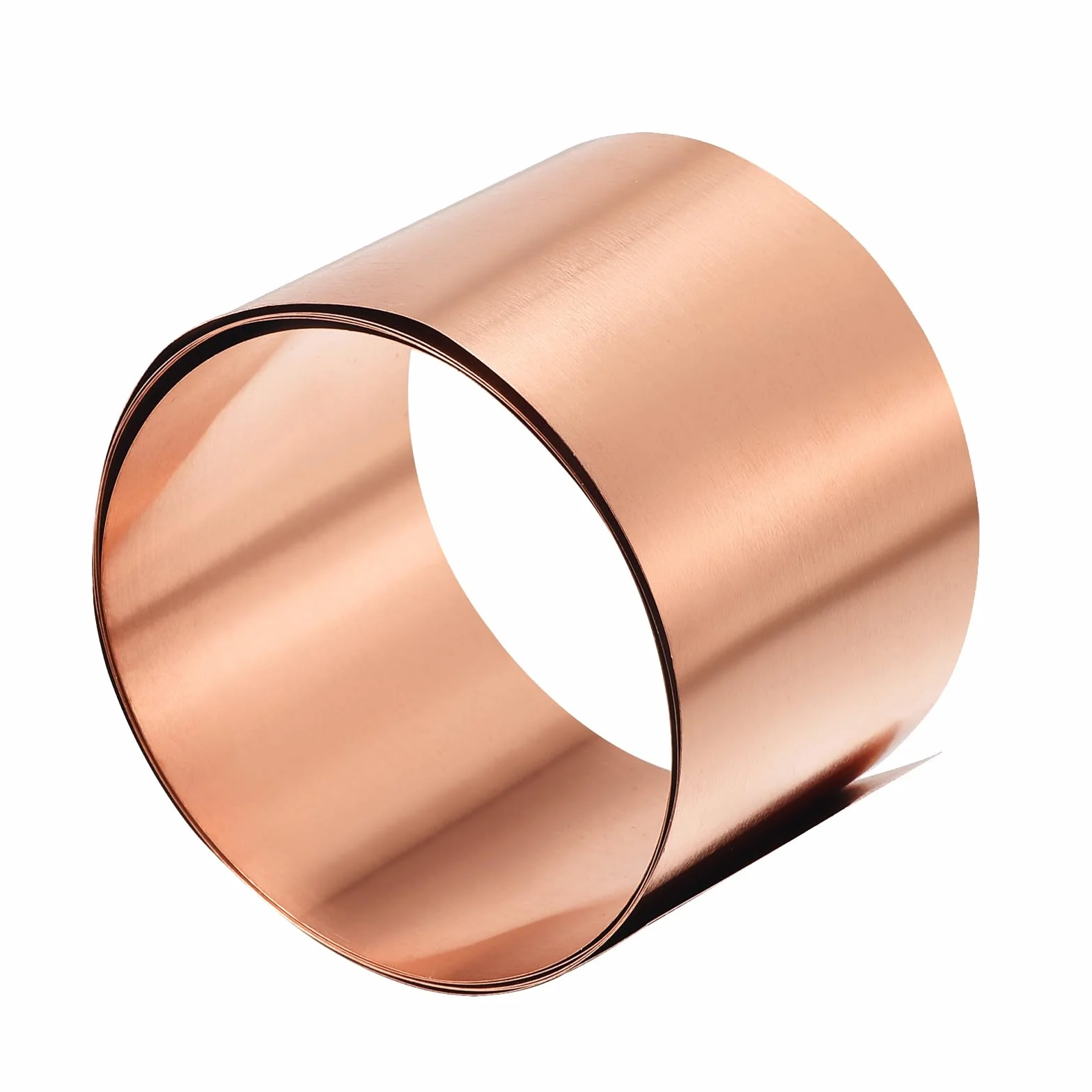 QUARKZMAN 1000 mm x 50 mm x 0,1 mm rolka z miedzianych arkuszy x 1 szt. miedziana folia metalowa płyta do rzemiosła i dekoracji architektury