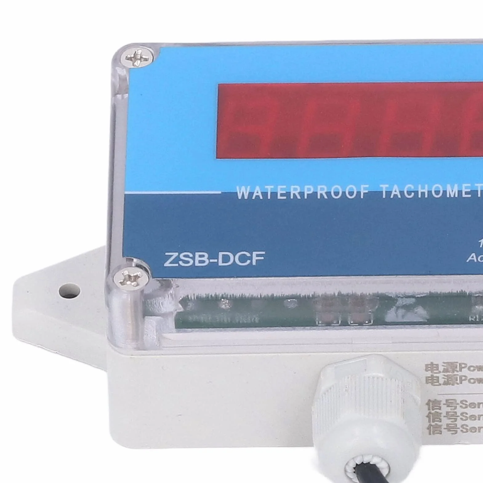Obrotomierz Silnika IP68 Wodoodporny Cyfrowy Wyświetlacz LED DC 8-24V z Czujnikiem Halla