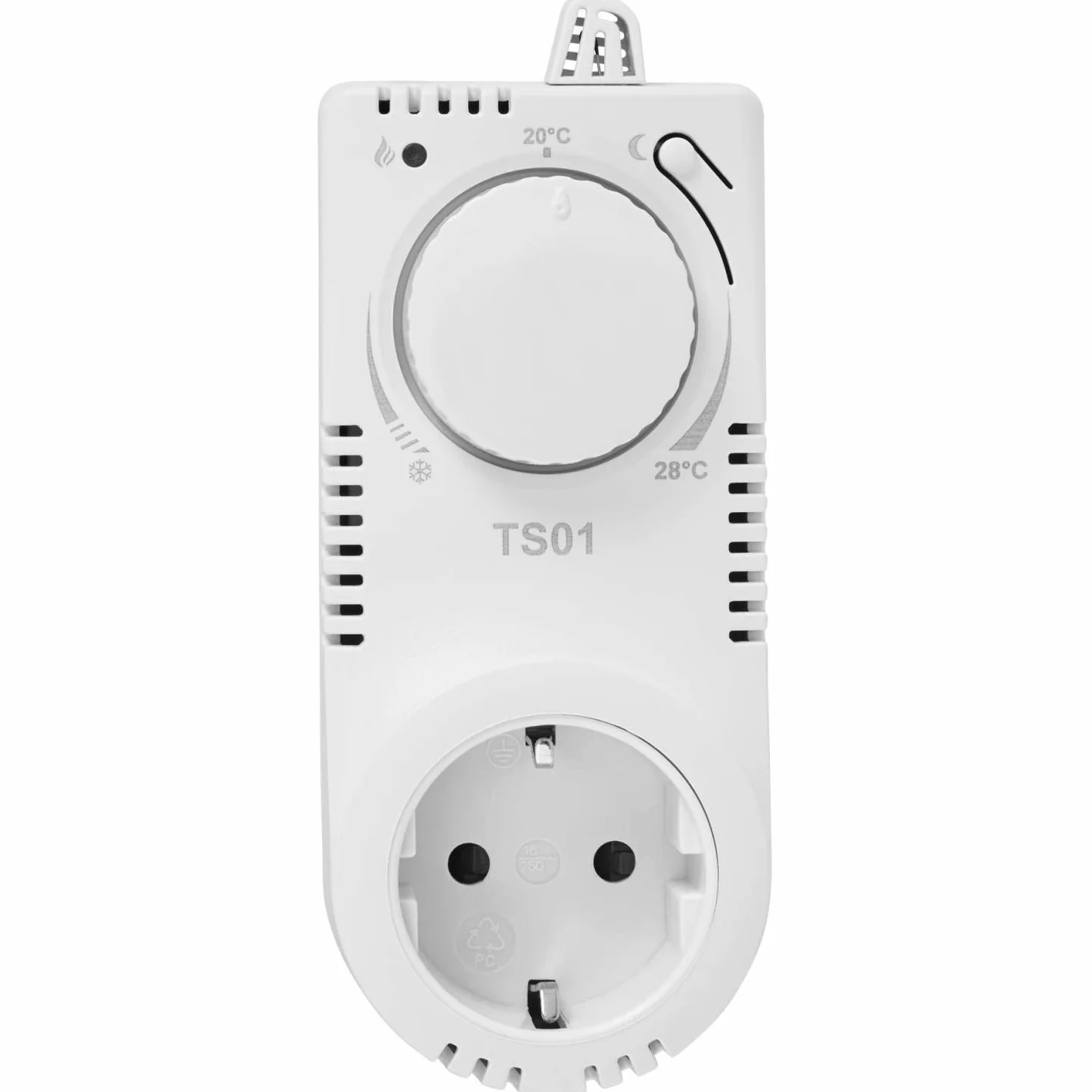 Fenix TS 01 termostat wtykowy 230 V 50 Hz 11-28°C gniazdko regulacji ogrzewania