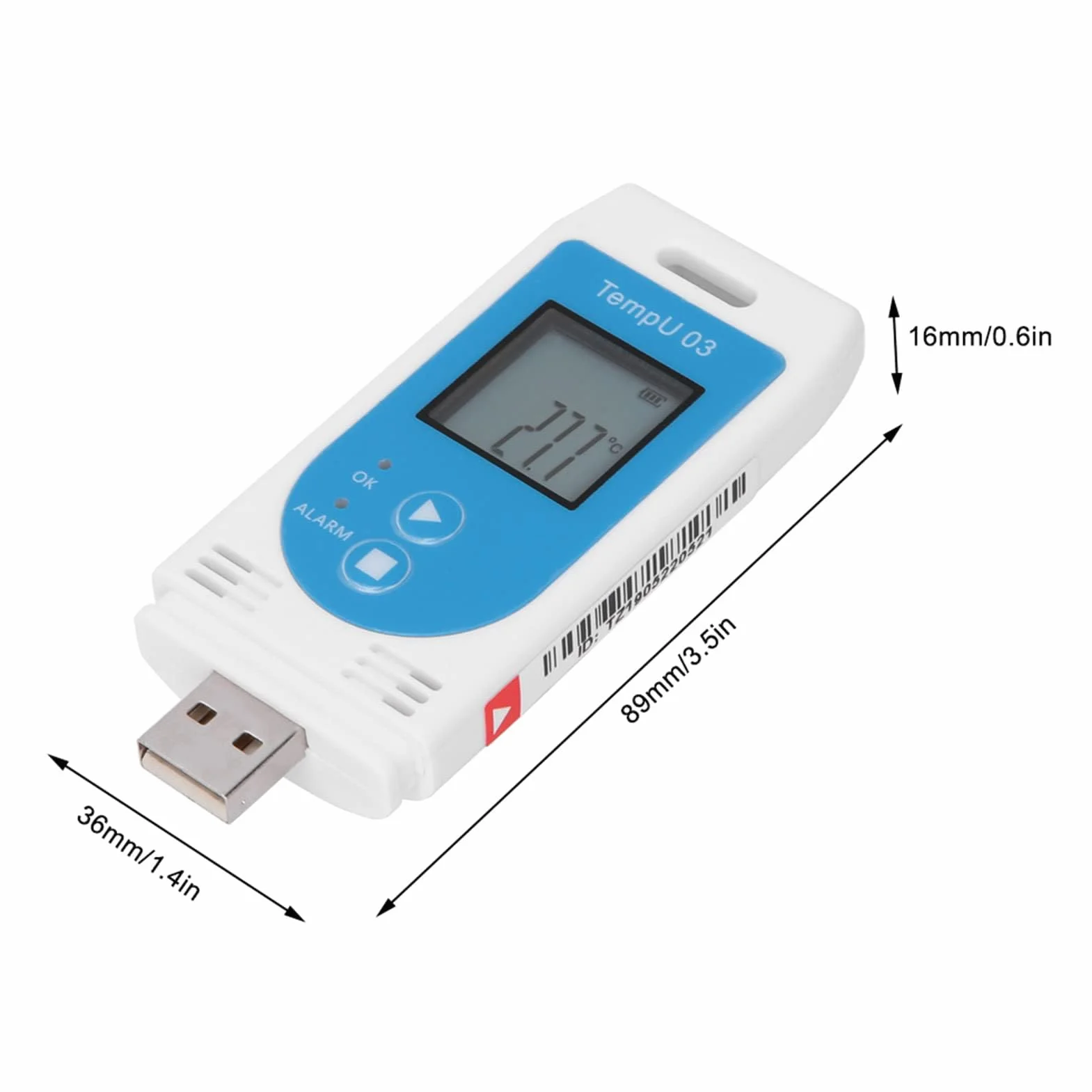 LCD USB Rejestrator Temperatury i Wilgotności Rejestrator PDF Rejestrator Akwizycja Danych dla Logistyki Magazynowej Transport