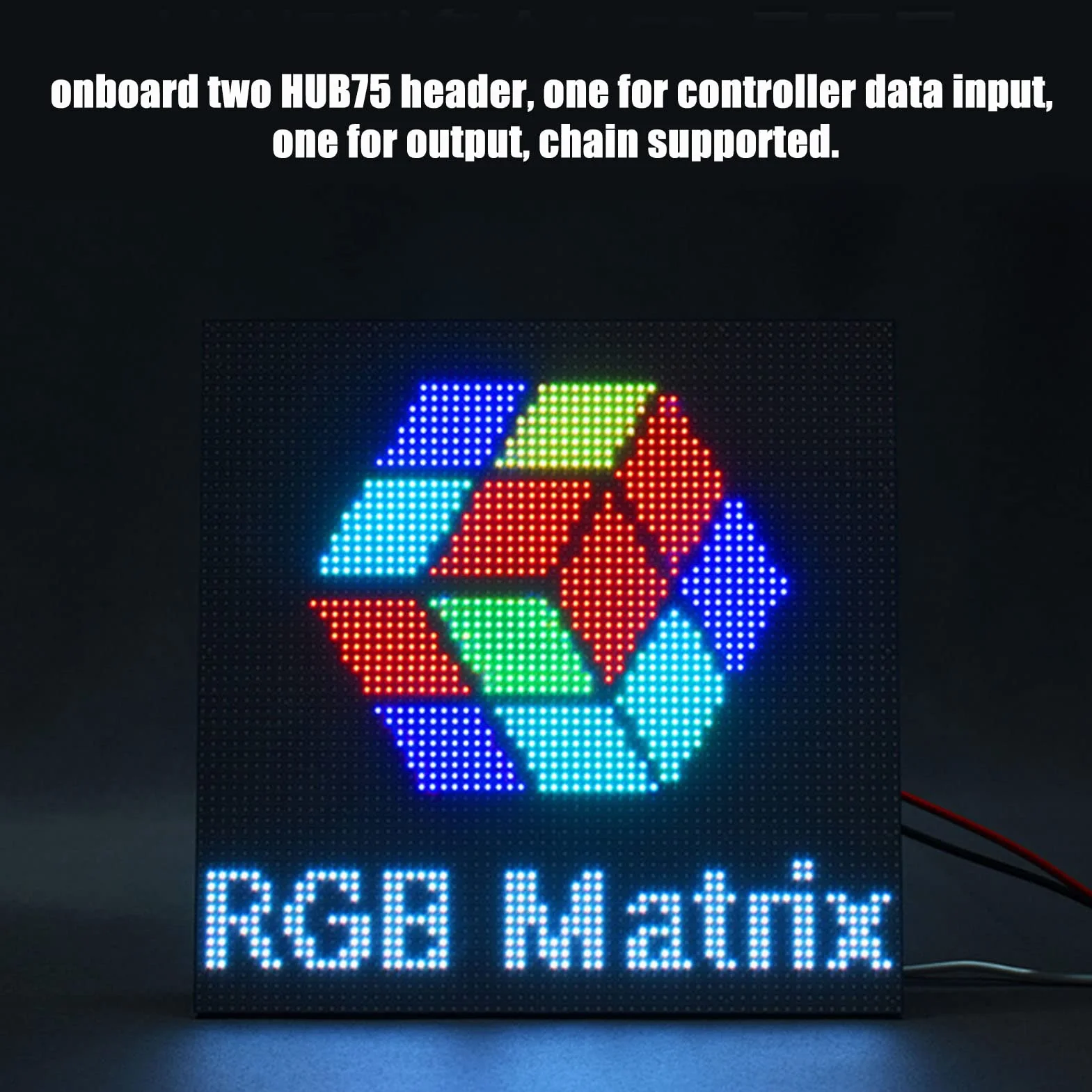 Panel Matrycowy LED RGB, rozdzielczość 64x32, Rozstaw 2,5 Mm, Cyfrowy moduł LED 6,3x3,1 Cala dla RasPi, dla Pico, dla itp.