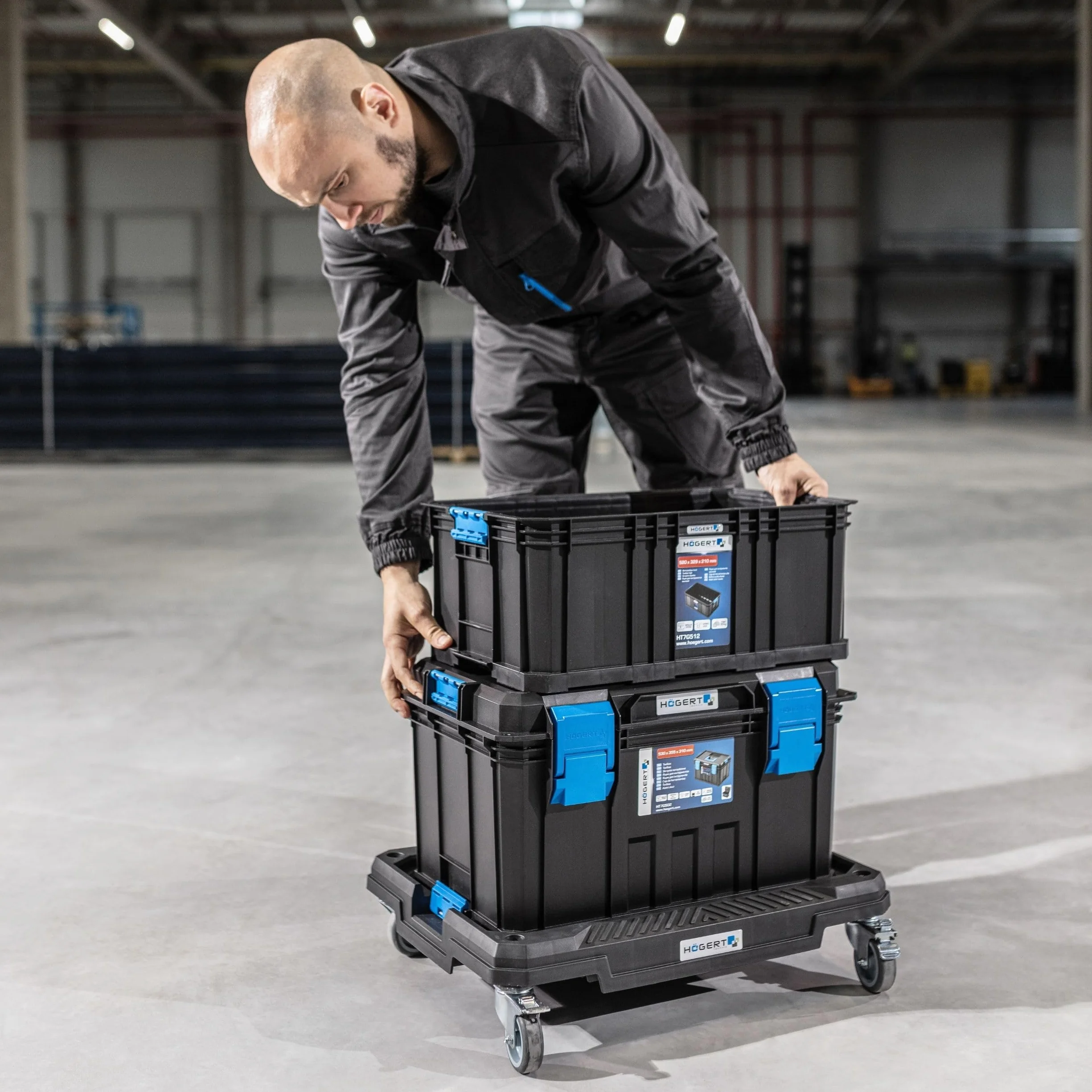 Högert Technik Platforma transportowa na kółkach 150 kg HT7G504