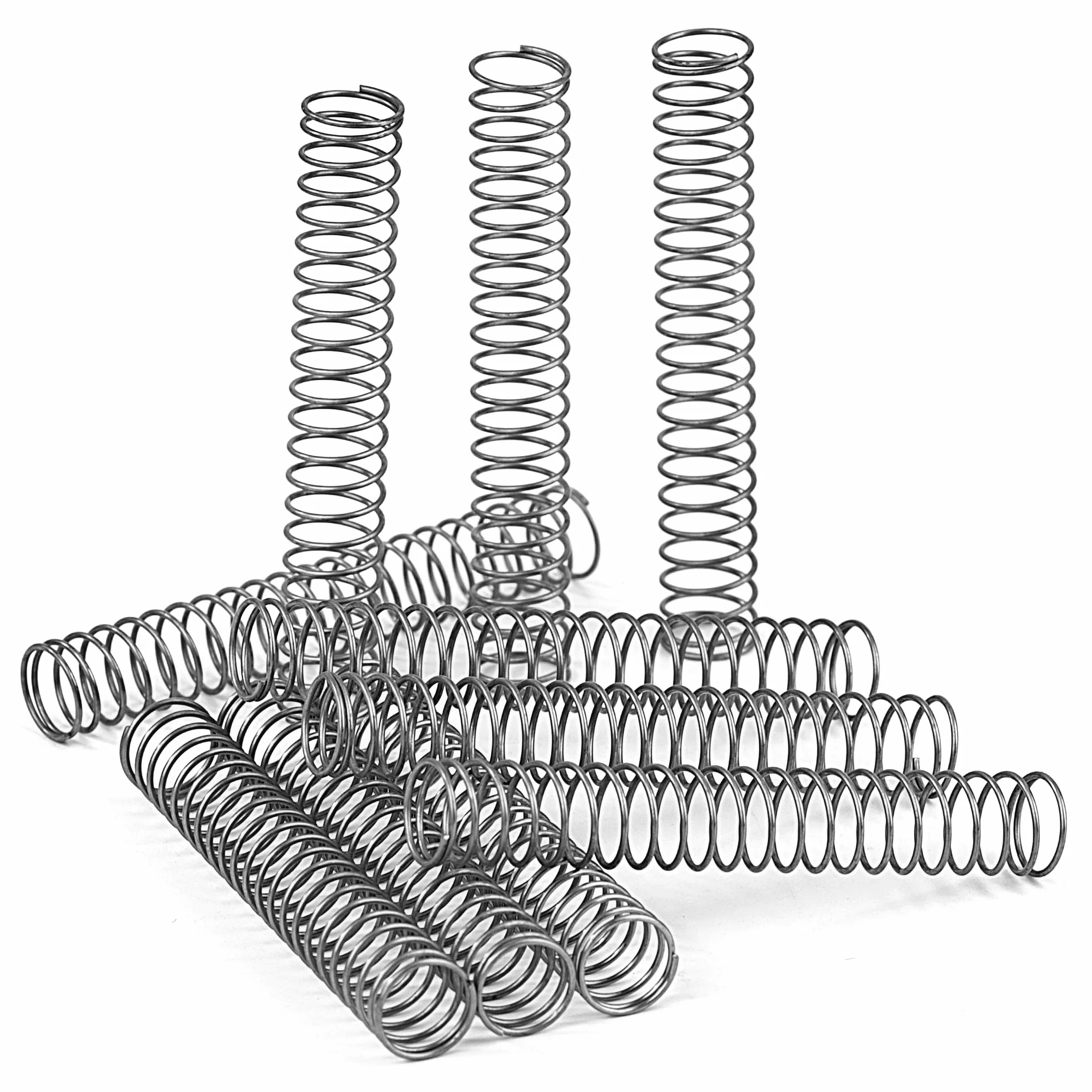 Sprężyna dociskowa ze stali nierdzewnej sprężyny dociskowe 50 mm średnica drutu 0,55 mm średnica zewnętrzna 8 mm długość 50 mm maksymalna siła sprężyny 0,35 kg 10 sztuk