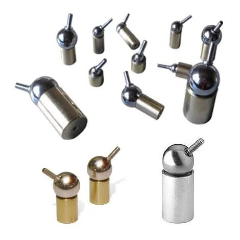 Magnetyczny przegub kulowy neodymowy z czopem gwintowanym M4 x 12, kulka Ø 16 mm, podstawa Ø 16 mm – wytrzymuje 7 kg – silne magnetyczne przeguby uniwersalne – temperatura robocza: maks. 100 °C
