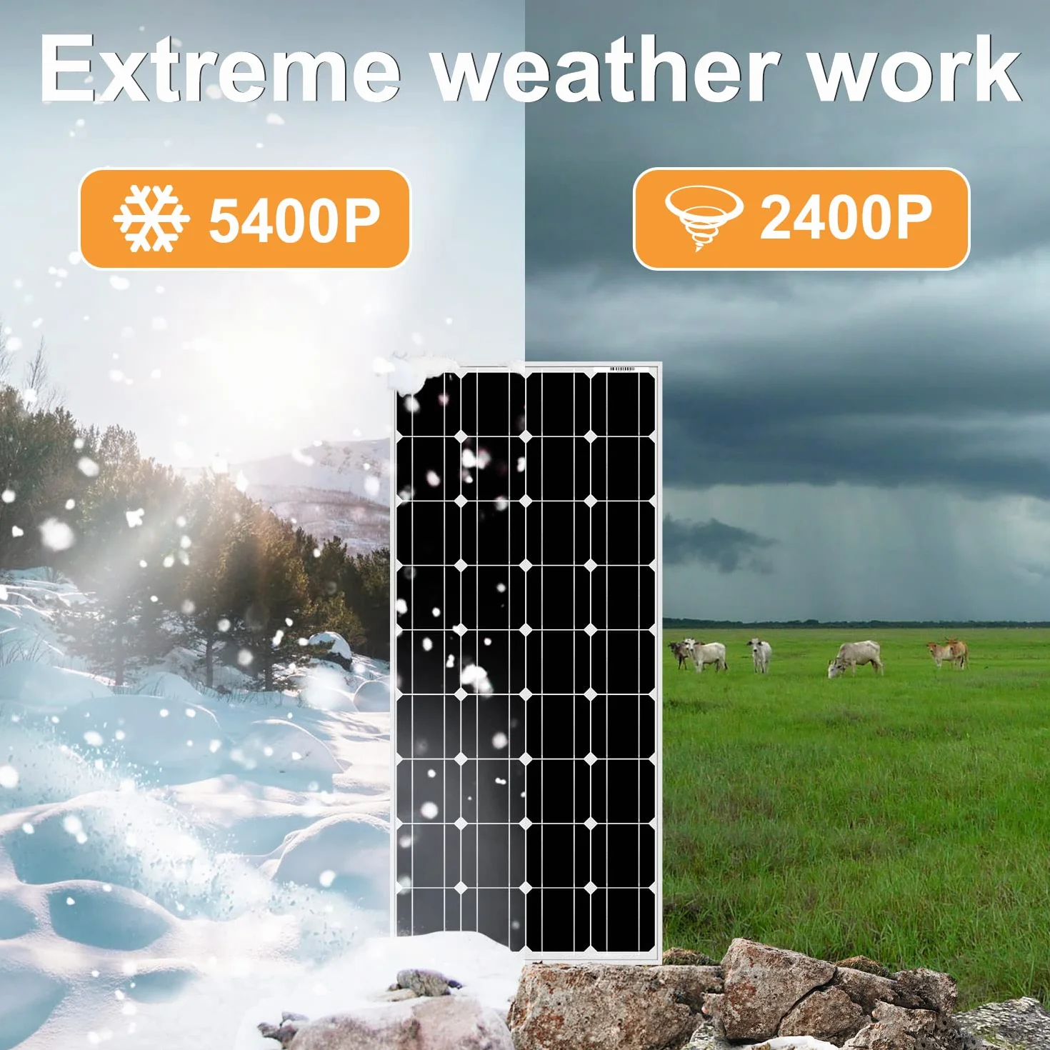 DOKIO Panel słoneczny 100 W monokrystaliczny 12 V TÜV