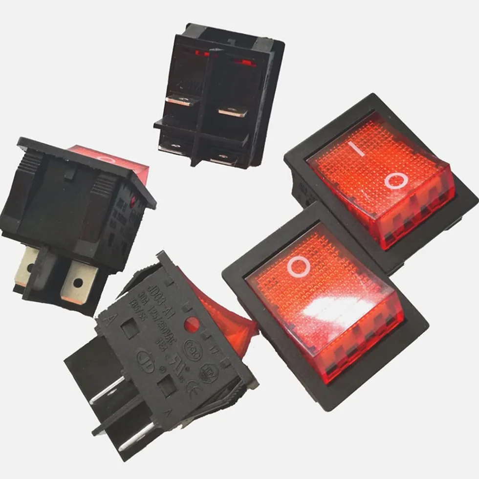 Przełącznik kołyskowy 4-pinowy 30A 125/250V AC ON OFF JD03-A1 do spawarki inwerterowej, opakowanie 2 szt