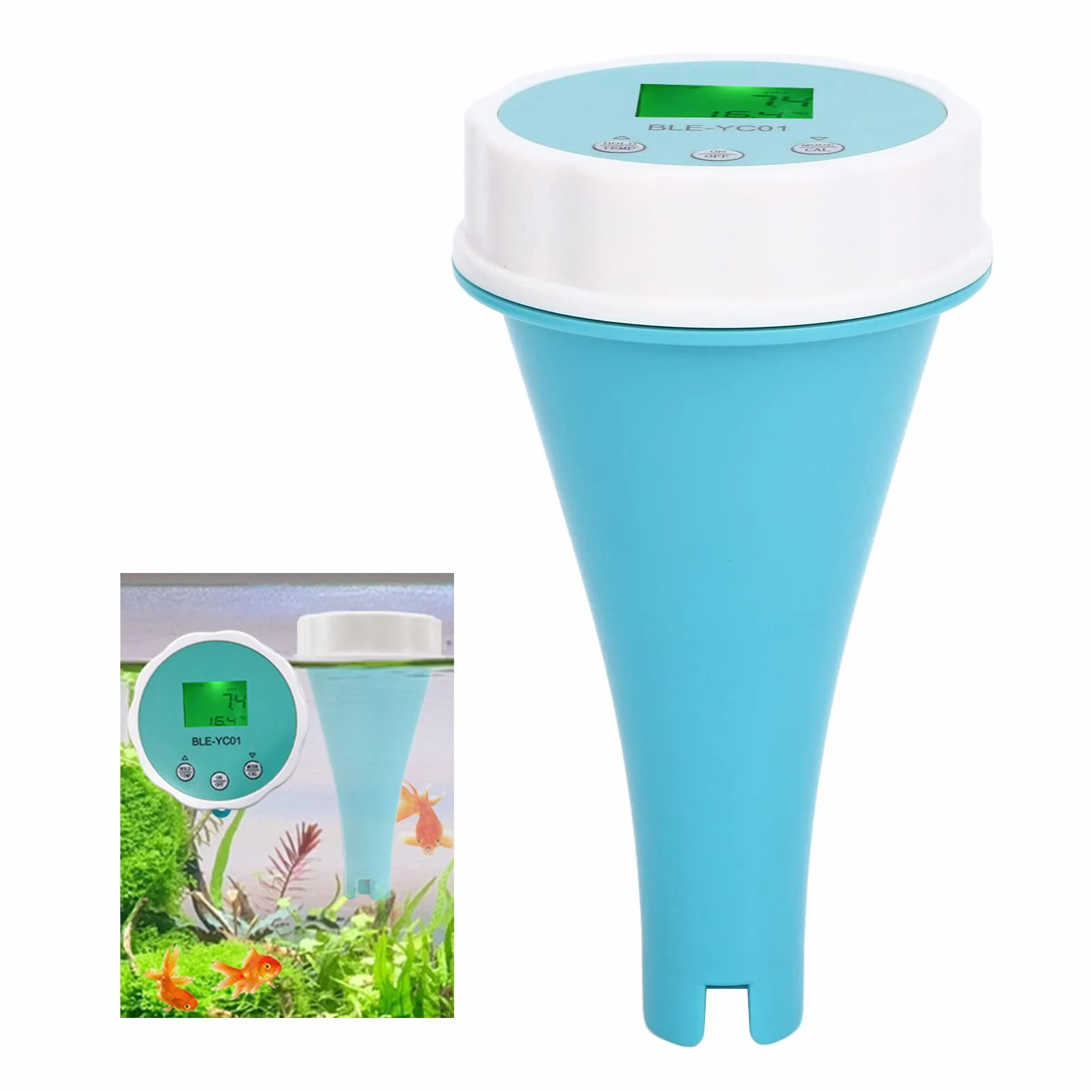 Miernik do Testowania Wody, 6 w 1 PH EC TDS ORP CL TEMP Cyfrowy Tester Wody, Wysoka Dokładność Tester Jakości Wody Bluetooth do Basenu, Hydroponiki, Wody Pitnej, Akwariów