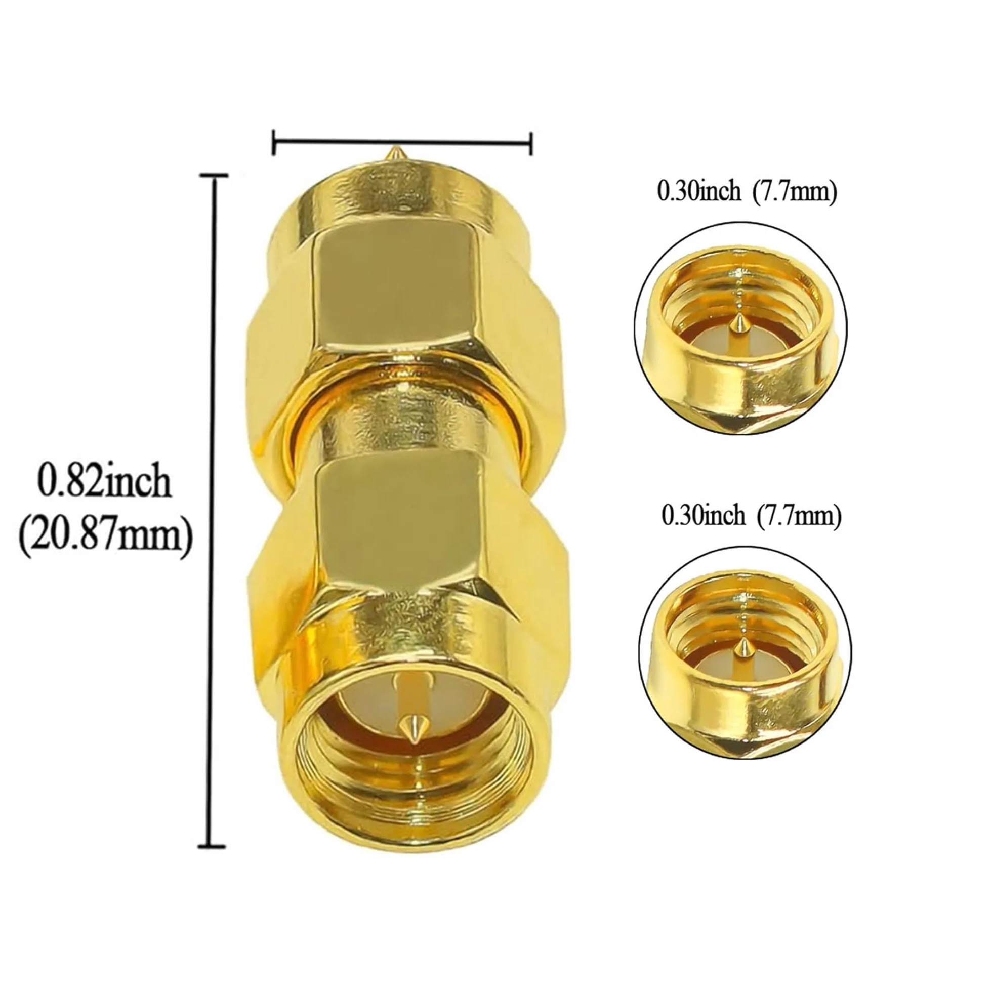 TUOLNK RF SMA Adapter Stecker Kit dla Radio Verlängerungskabel Router Konverter 2szt.