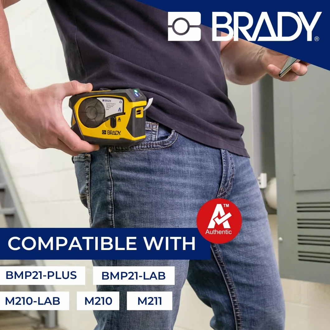 Materiał do druku etykiet na rzepy BradyGrip do drukarek BMP21-PLUS, BMP21-LAB i BMP21