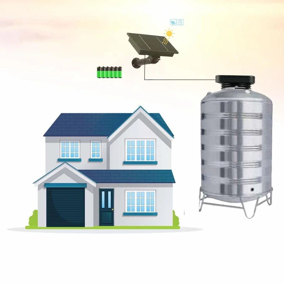 Smart TLC 2326-WF-S Tuya WiFi czujnik poziomu cieczy wodoodporny IP65 zasilacz solarny monitor poziomu zbiornika oleju na wodę
