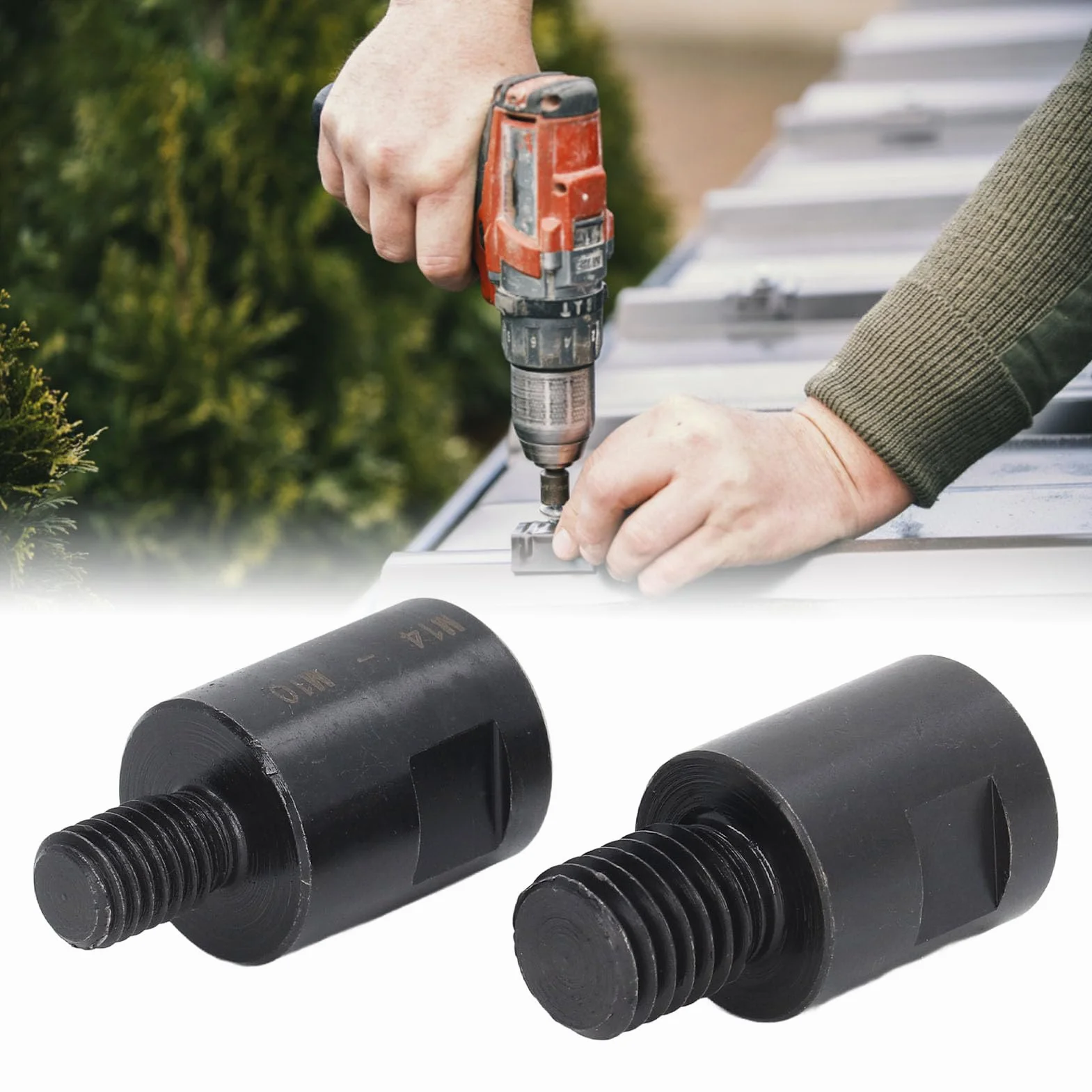 Adapter Konwertera Gwintu M10 do M14, Pręt Przedłużający do Wiertła Rdzeniowego i Szlifierki Kątowej