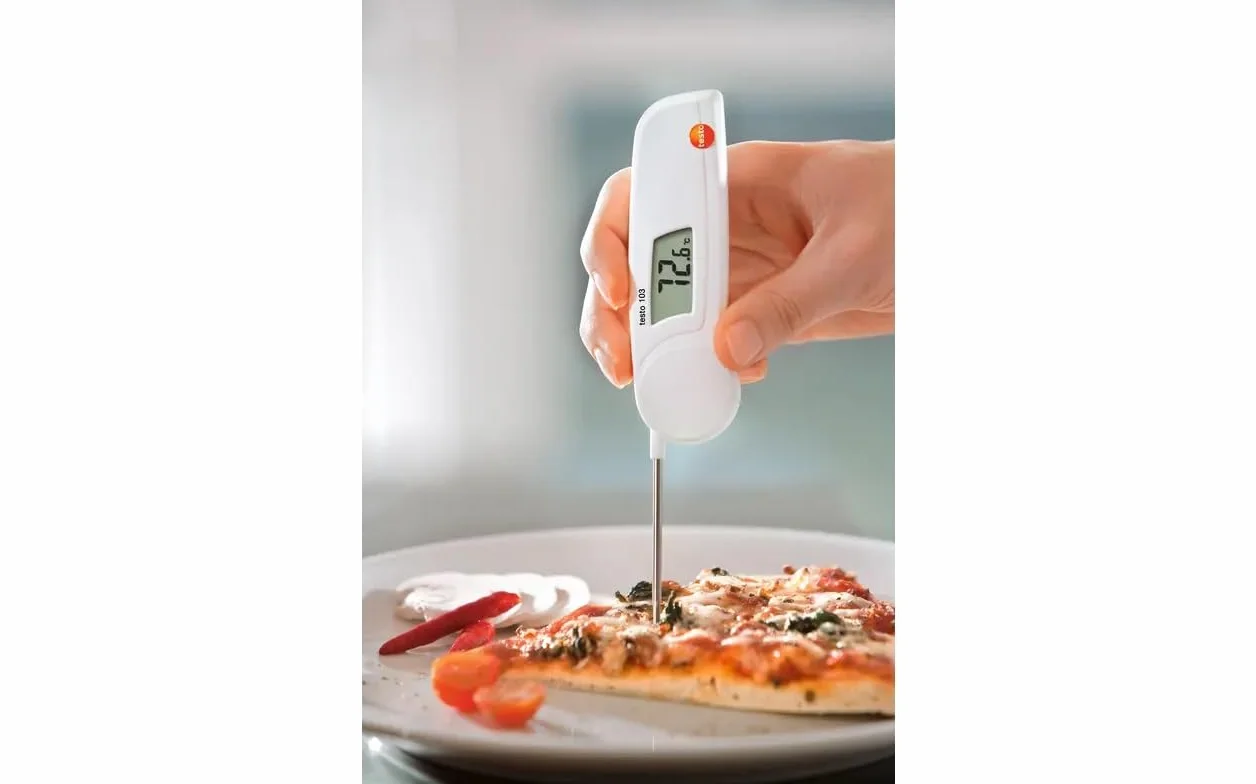 Testo AG 0560 0103 103 składany termometr, długość 11 cm, mały, klasa ochrony IP55, łącznie z bateriami