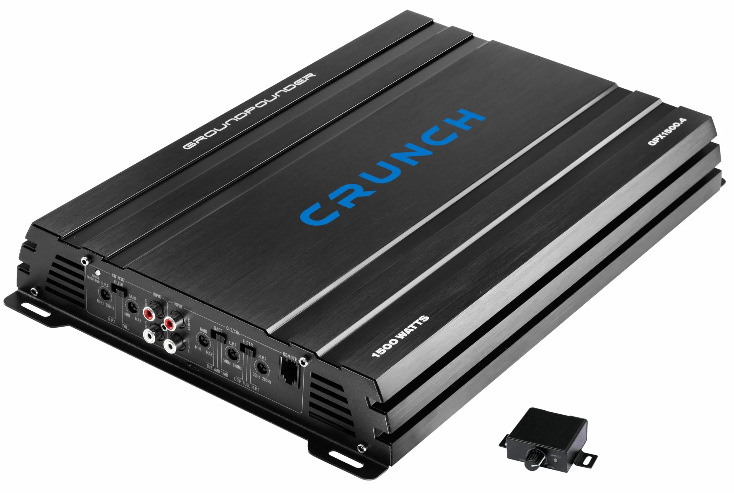 CRUNCH Wzmacniacz samochodowy GPX1500.4 (4-kanałowy, klasa A/B, maks. 1500 W, wzmacniacze GROUNDPOUNDER AMPLIFIERS, CRUNCH Car Unlimited Audio)