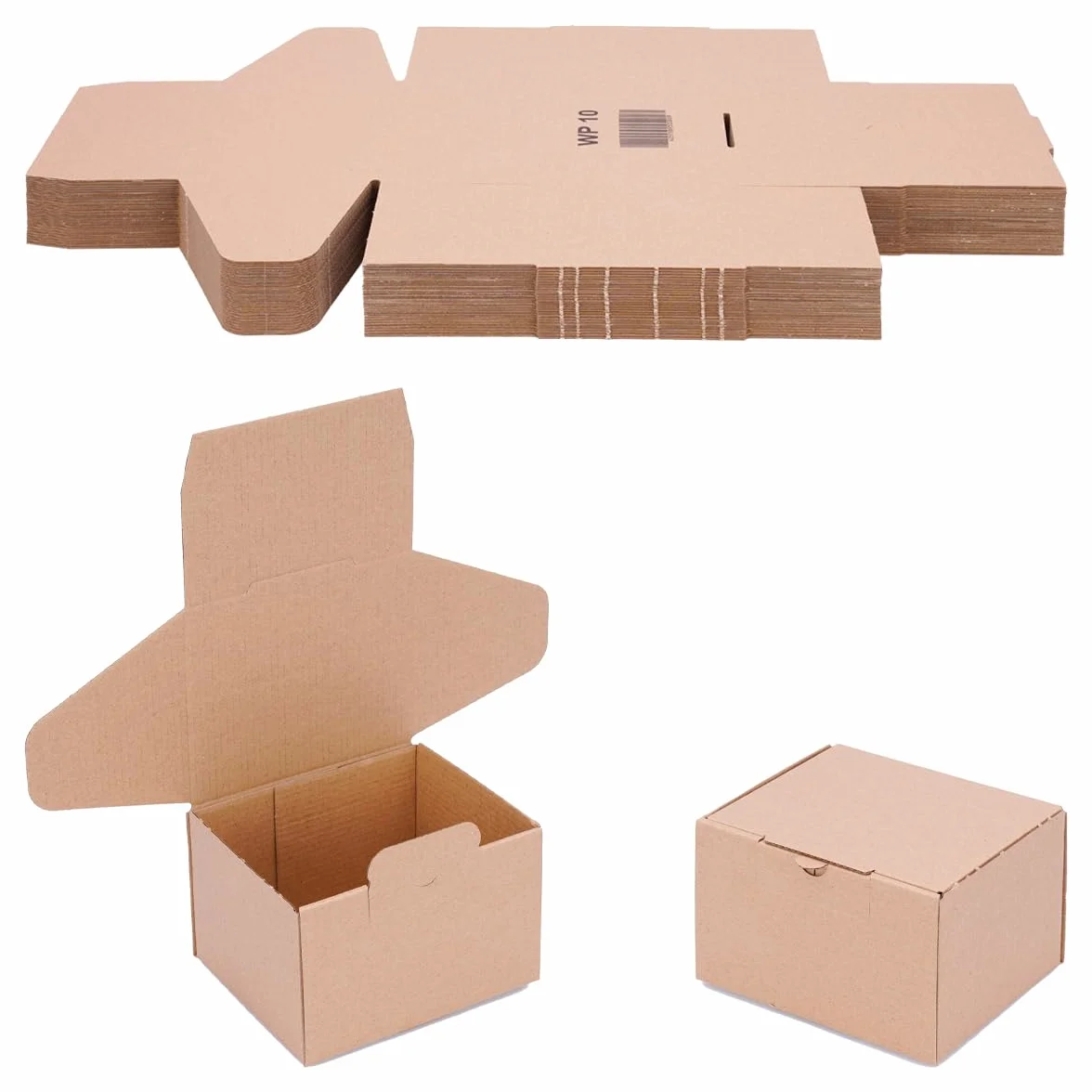 Kartony składane 120 x 100 x 80 mm brązowe karton wysyłkowy DHL Hermes DPD GLS 100 sztuk