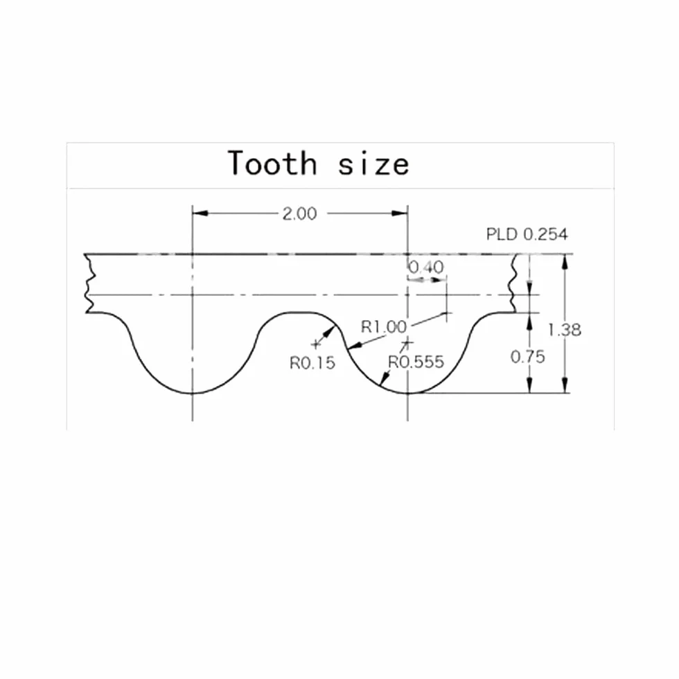 Pasek rozrządu GT2 140-2GT-6mm Zamknięta pętla 140 mm 70 zębów 6 mm do drukarki 3D