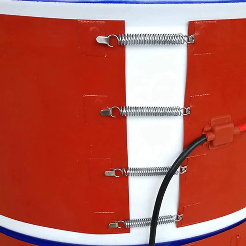 Silikonowy element grzejny DIY nagrzewnica beczki olejowej, grzałka taśmy beczkowej, ogrzewanie wiadra z regulowanym termostatem, element grzejny z gumy silikonowej, ogrzewanie zbiornika oleju i gazu