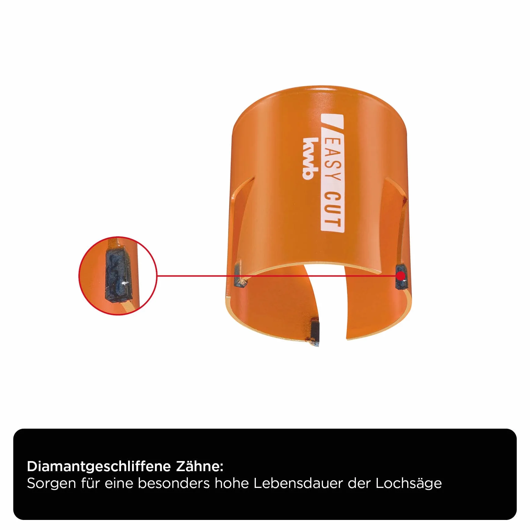 Kwb Otwornica Ø 85 mm z zębami lutowanymi szlifowanymi diamentowo wiertło centrujące 6 mm