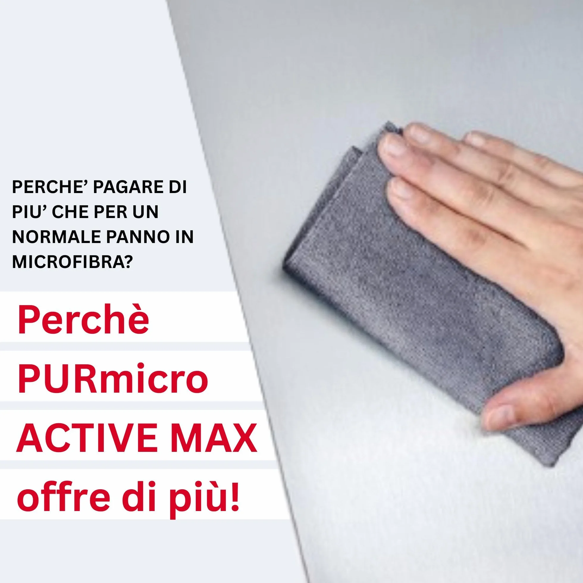 Vileda Professional Bayeta XL PURmicro Active MAX Szary 5 sztuk do mycia samochodu