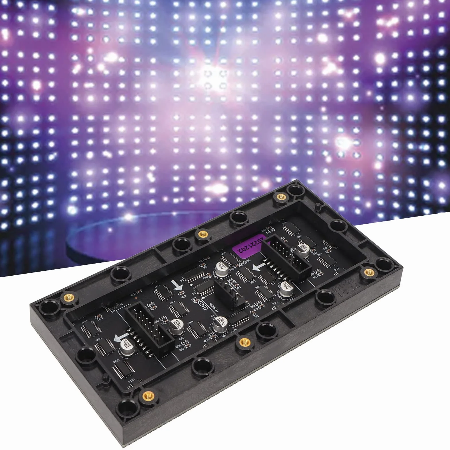 Panel Matrycowy LED RGB, rozdzielczość 64x32, Rozstaw 2,5 Mm, Cyfrowy moduł LED 6,3x3,1 Cala dla RasPi, dla Pico, dla itp.