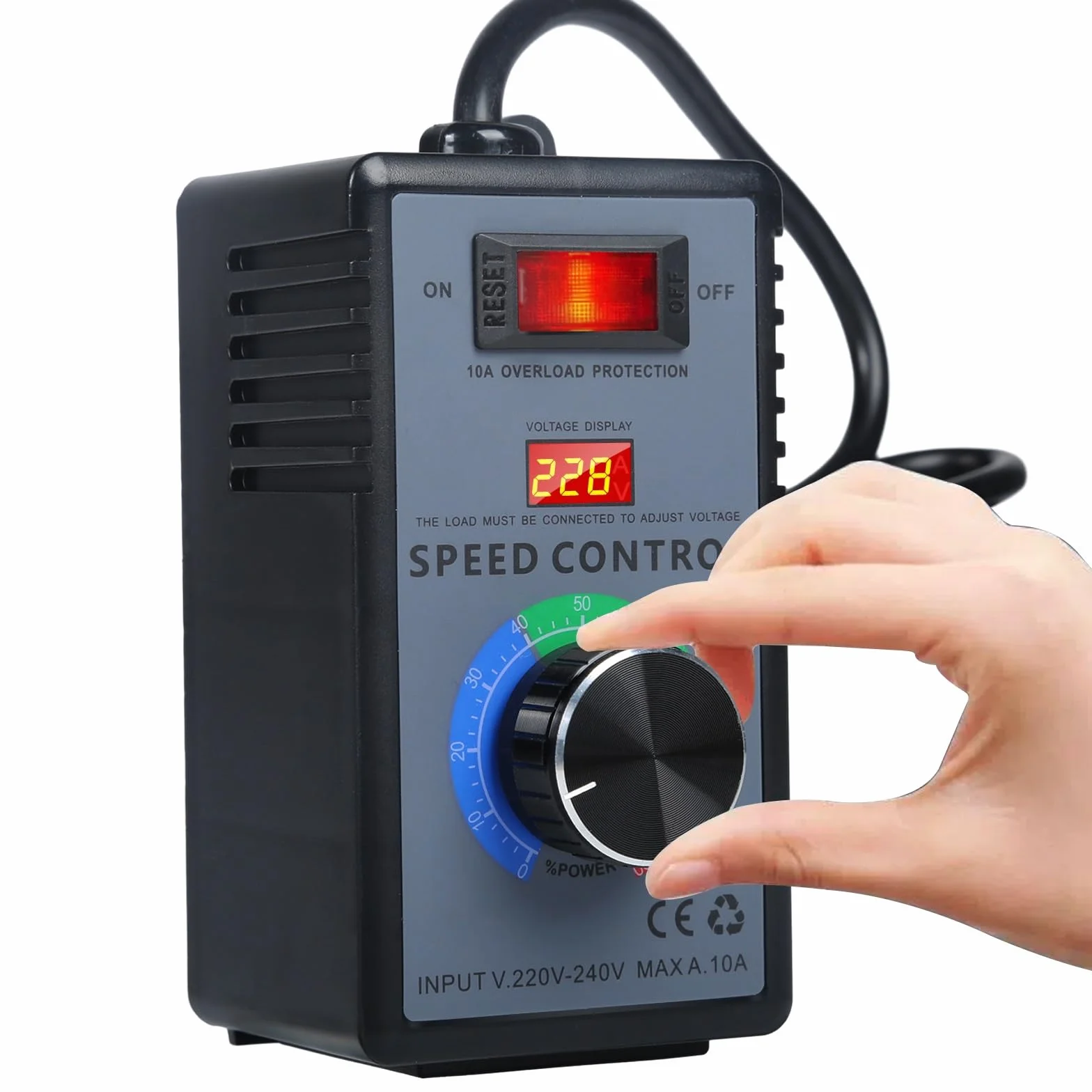 Jadeshay Regulator napięcia SCR 4000W AC220V elektroniczny regulator prędkości wentylatora silnika