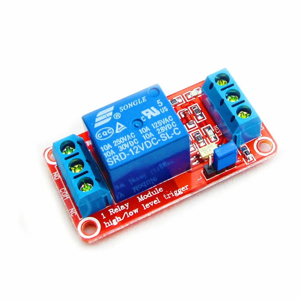 Hailege 12V 1 Channel Relay Module optoizolowany wysoki niski poziom wyzwalania