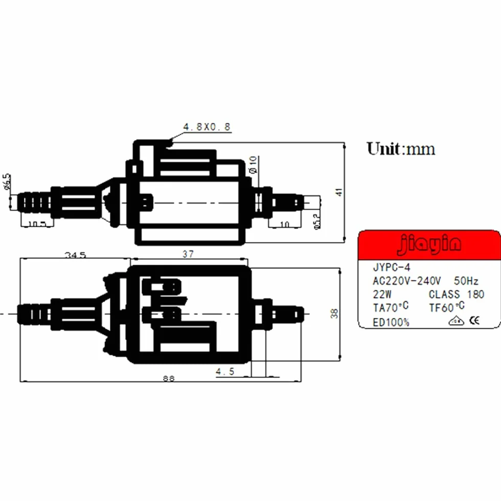 Pompa elektromagnetyczna JYPC-4 220 V 240 V 22 W 220 cm³/min