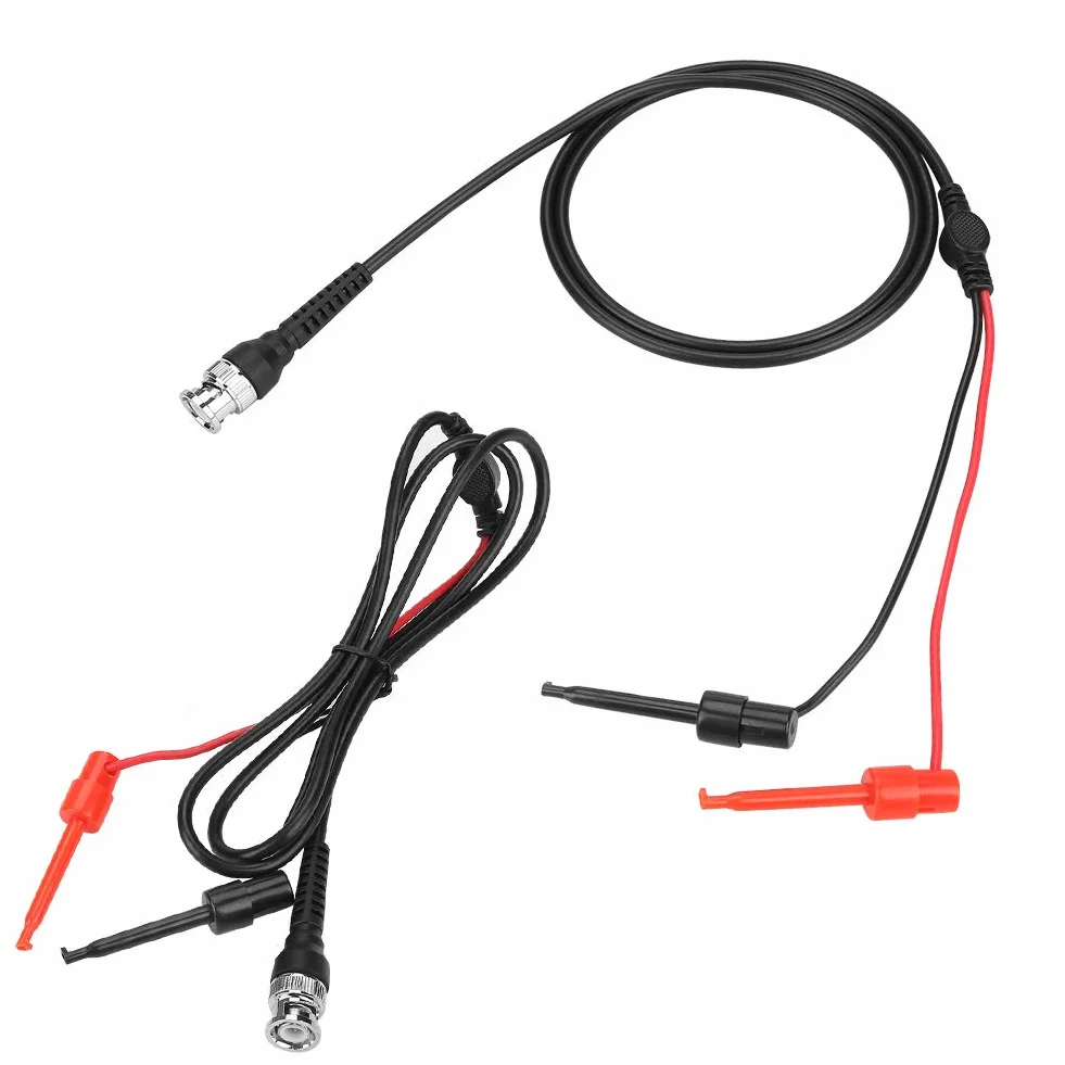 Kabel koncentryczny BNC do oscyloskopu, podwójny kabel bananowy, 2 szt