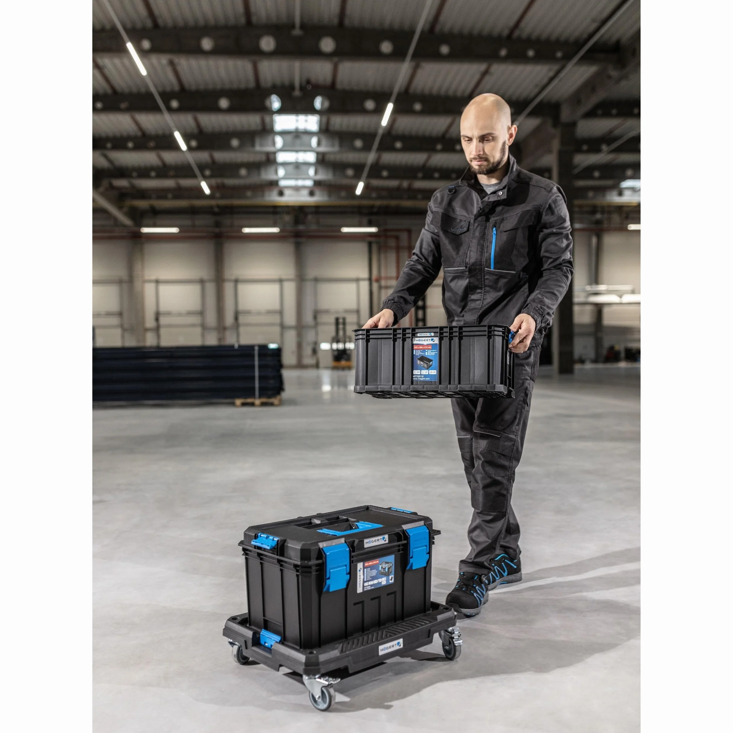 Högert Technik Platforma transportowa na kółkach 150 kg HT7G504