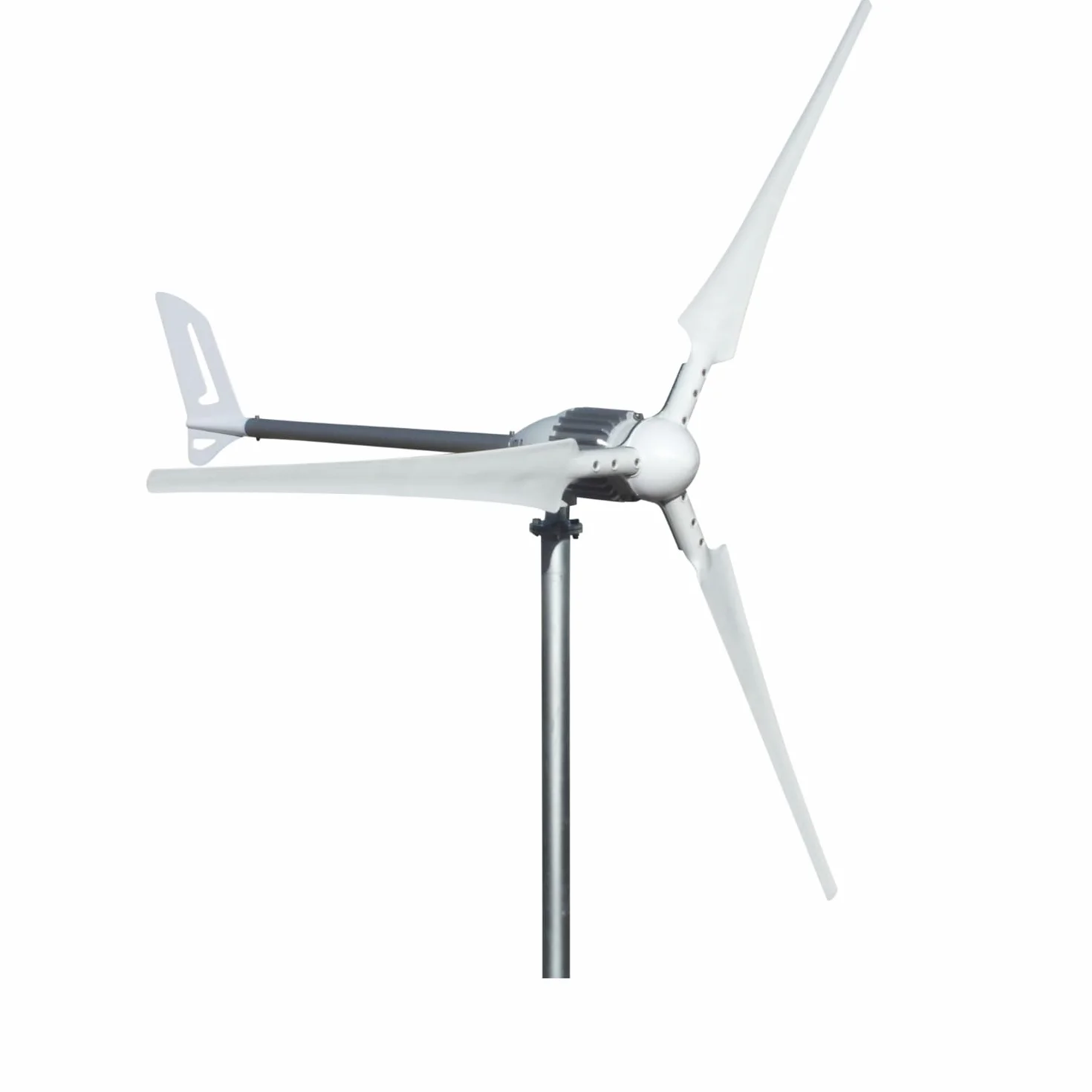Turbina wiatrowa i-1500 W, turbina wiatrowa 48 V, skrzydła w kolorze białym (1500 W, 48 V)